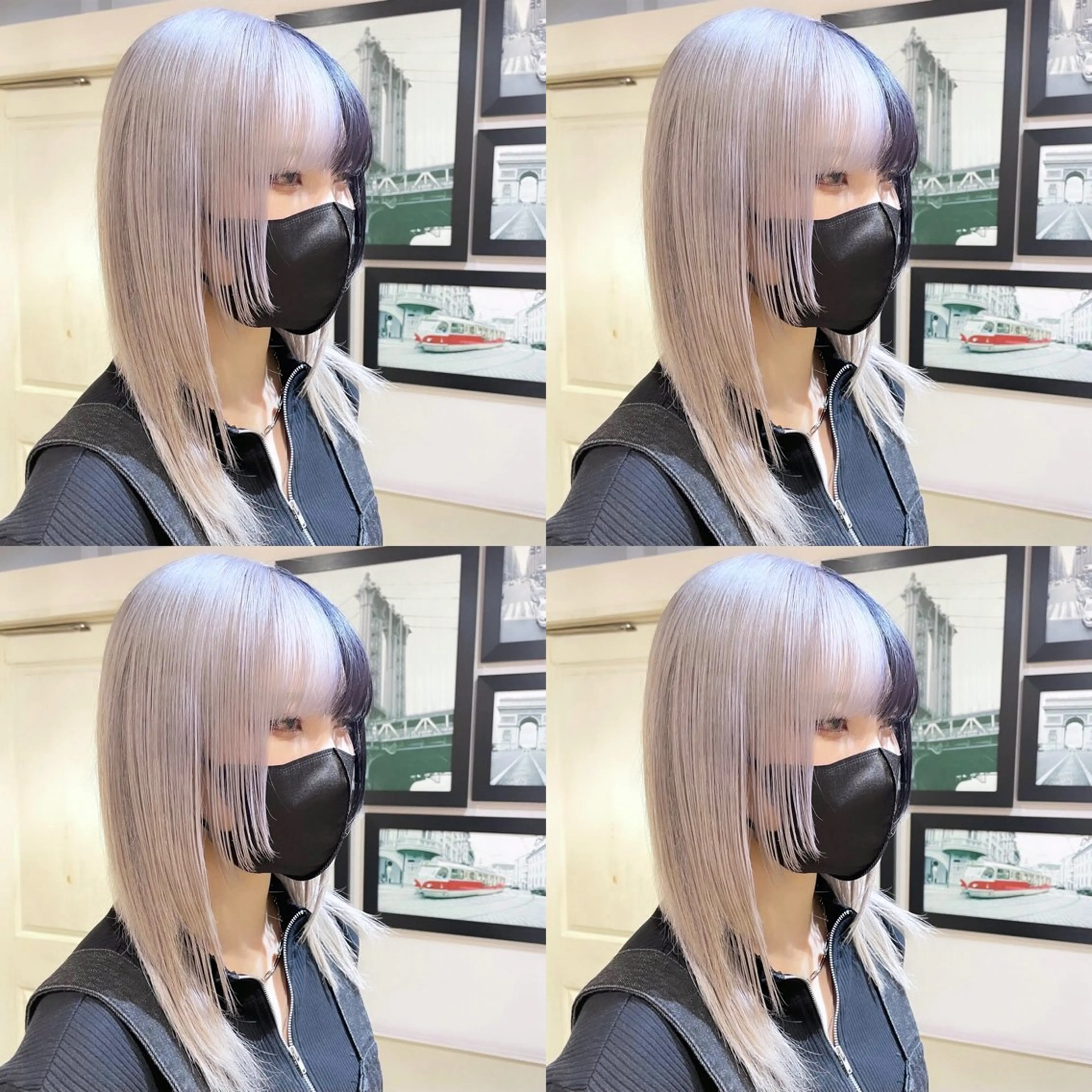 ミディアム カラー 黒髪 🌟トップデザイナー 高橋🌟のヘアスタイル