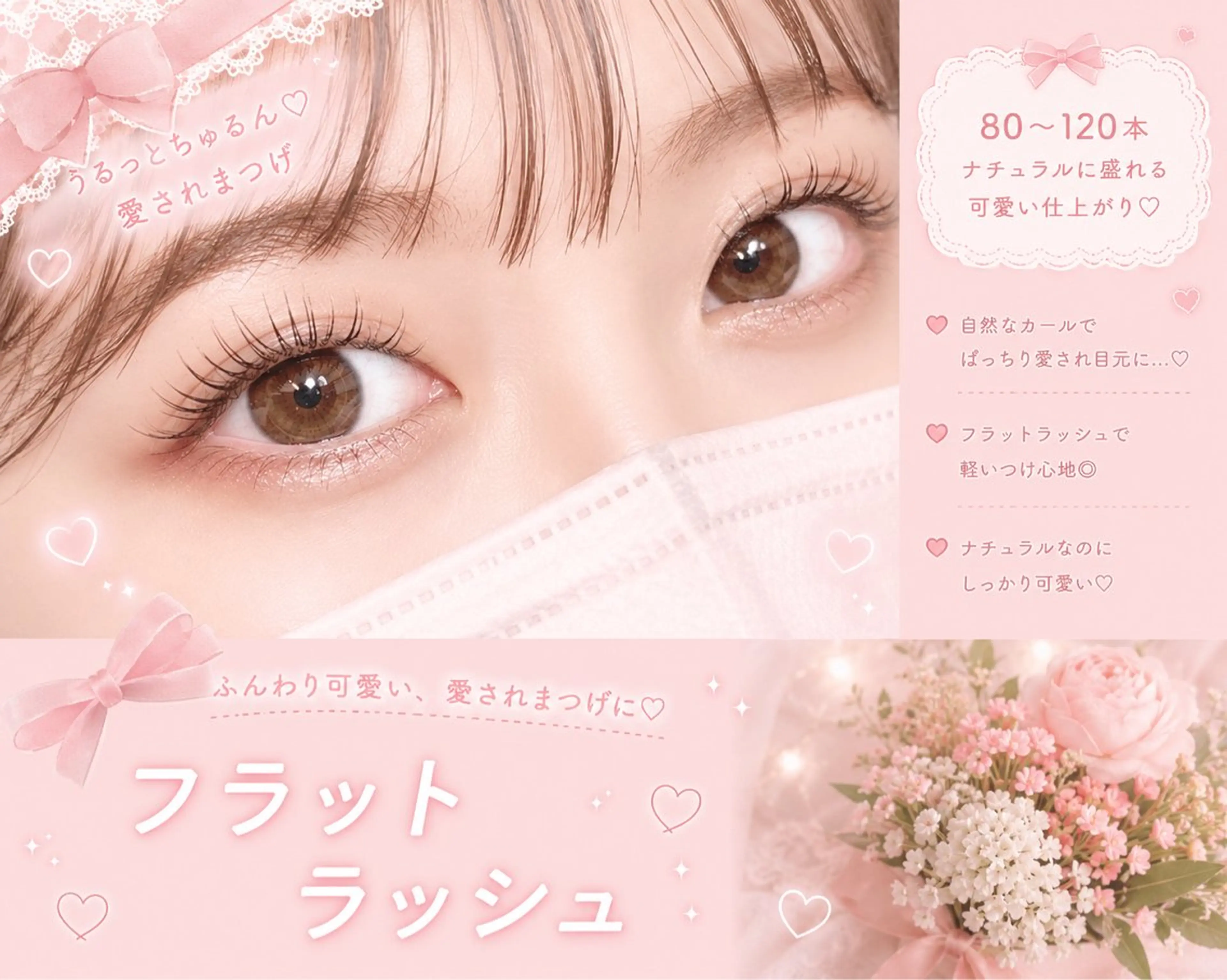 🎀フラットラッシュ最大120本🎀の写真