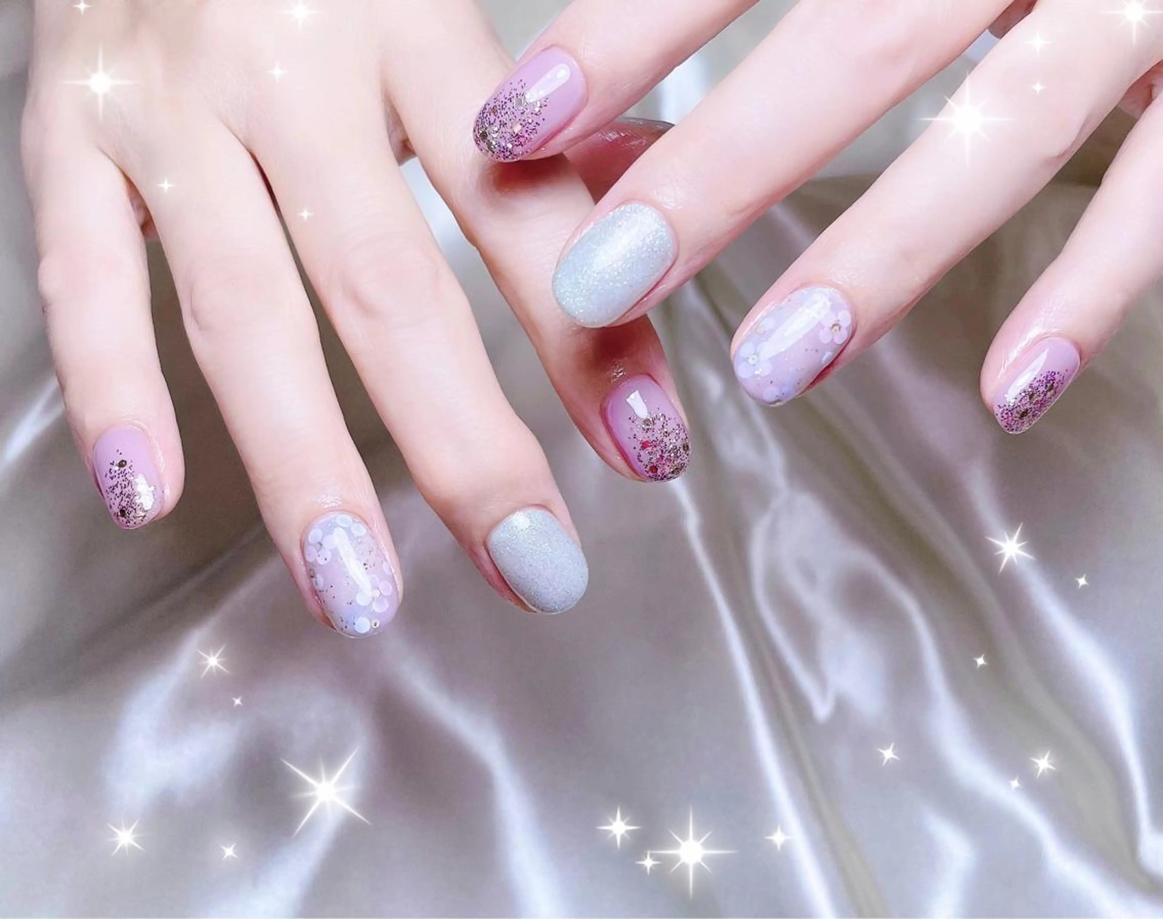 ネイル アートネイル ハンドネイル FLARE NAIL フレアネイルのネイルデザイン