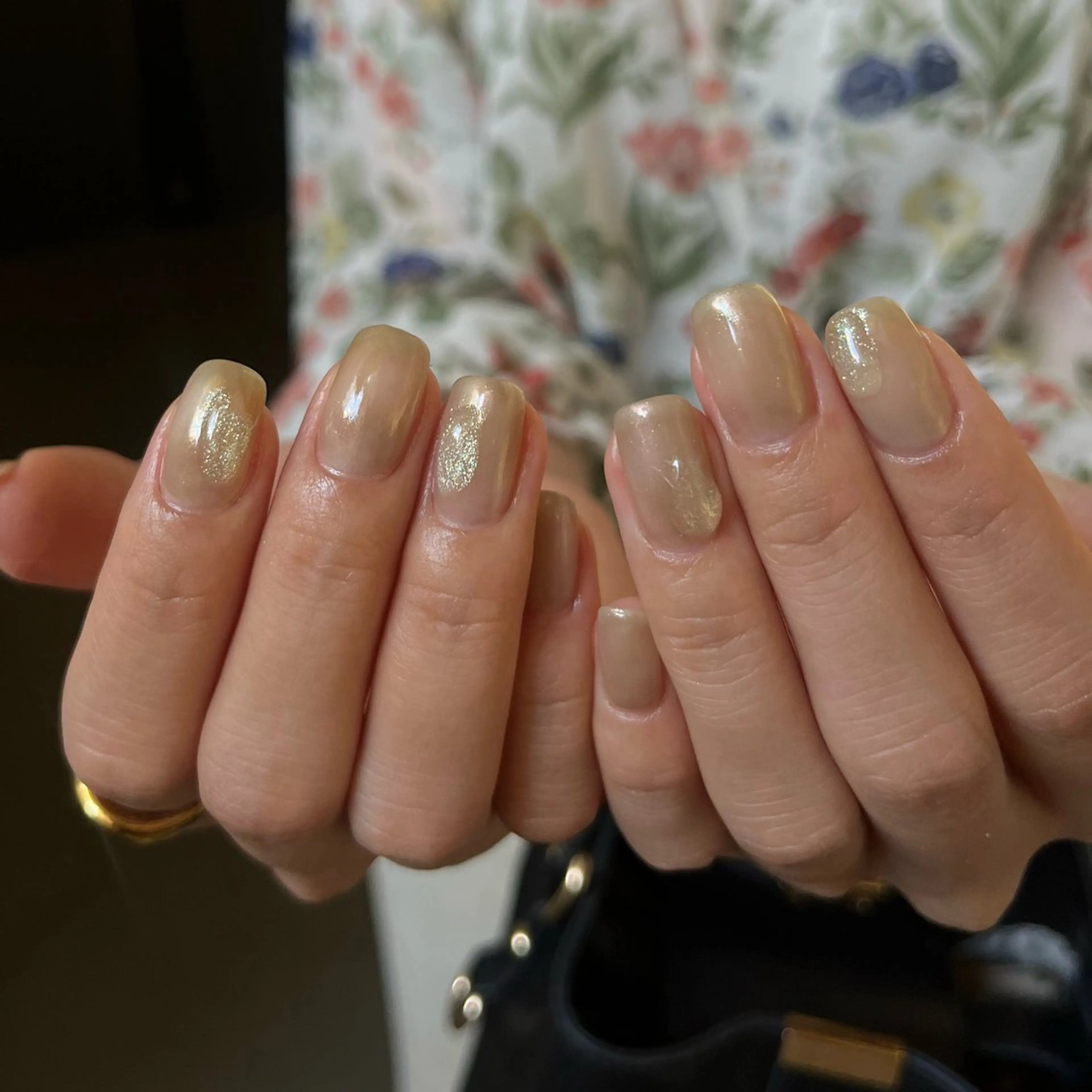 ネイル グリーン ハンドネイル vegh. nail／阿波座のネイルデザイン