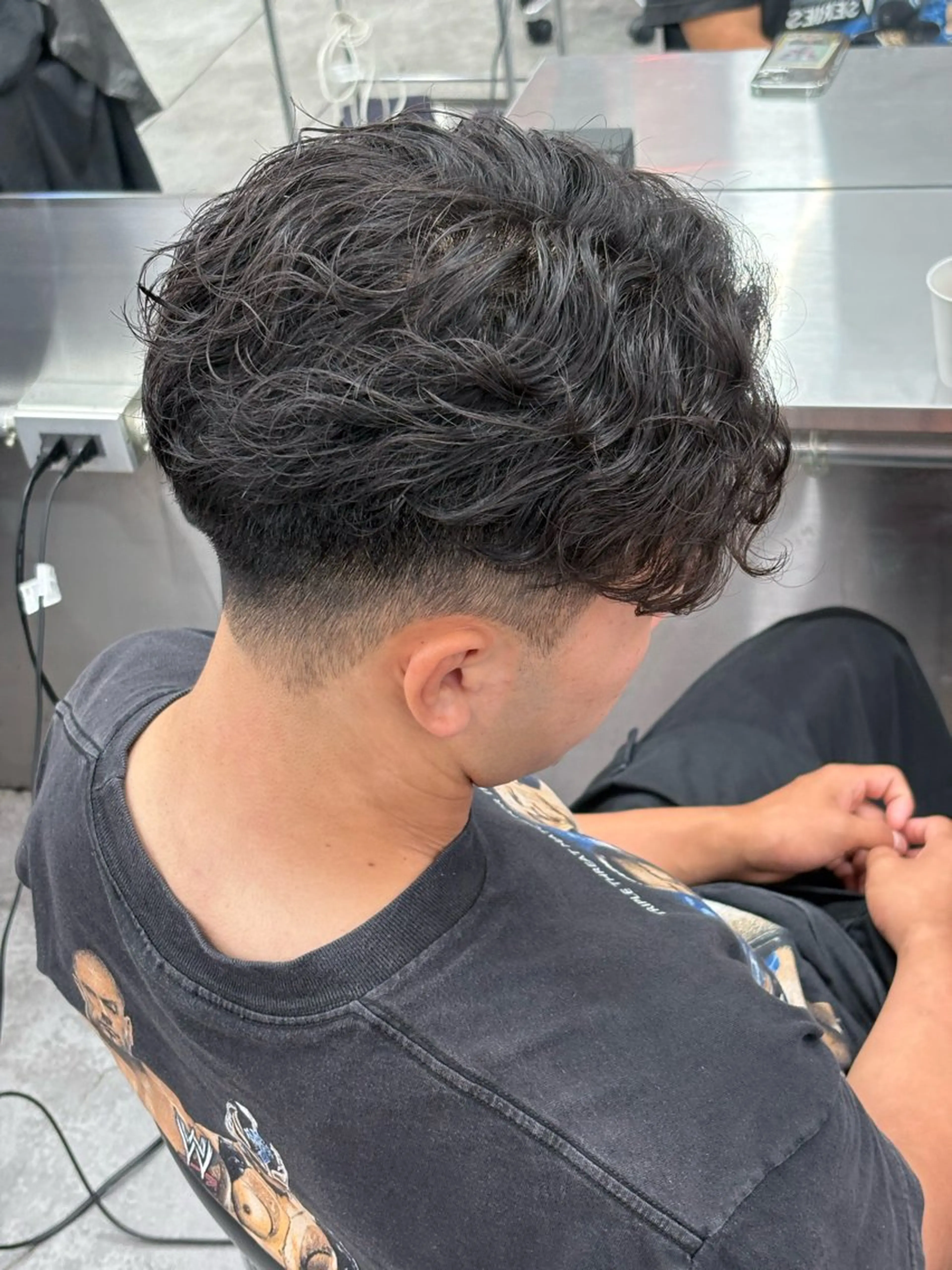 ショート カラー パーマ メンズ カット パーマ トリートメント ヘアセット メンズパーマ特化 🔥韓国ヘア職人🔥のヘアスタイル