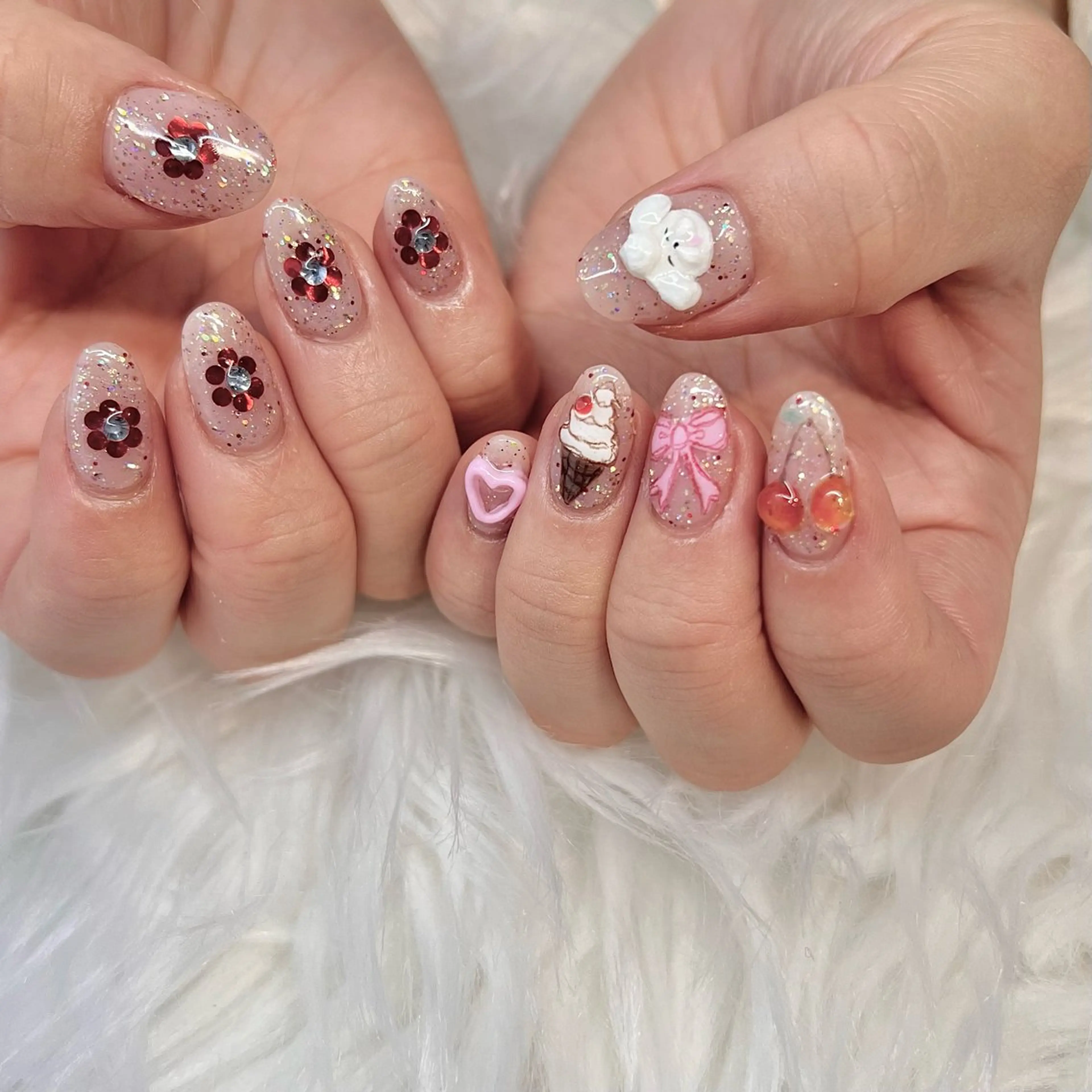 ネイル ハンドネイル 新井 ひなののネイルデザイン