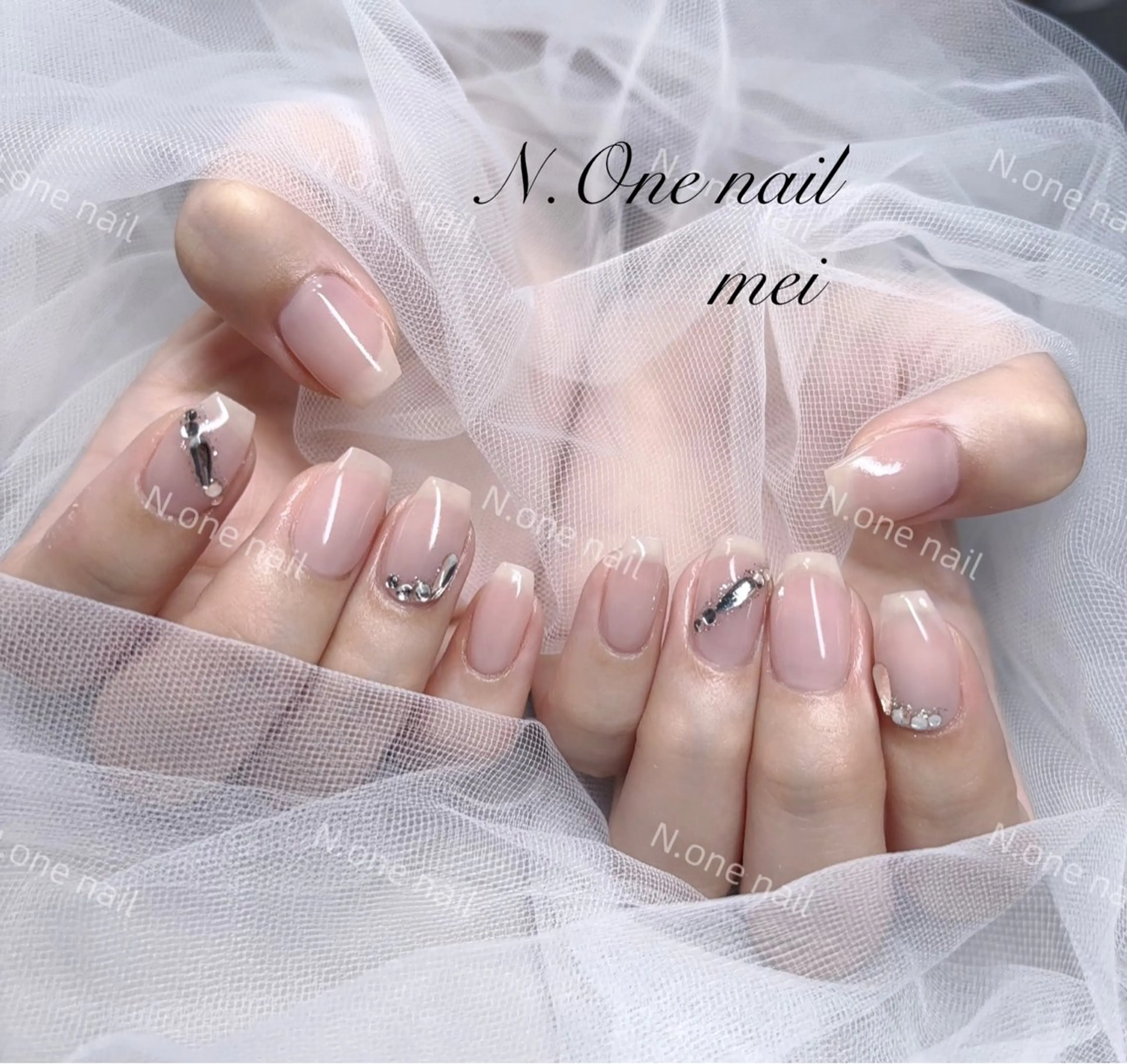 ネイル 長いだし/スカルプ/ パラシェルN.oneのネイルデザイン