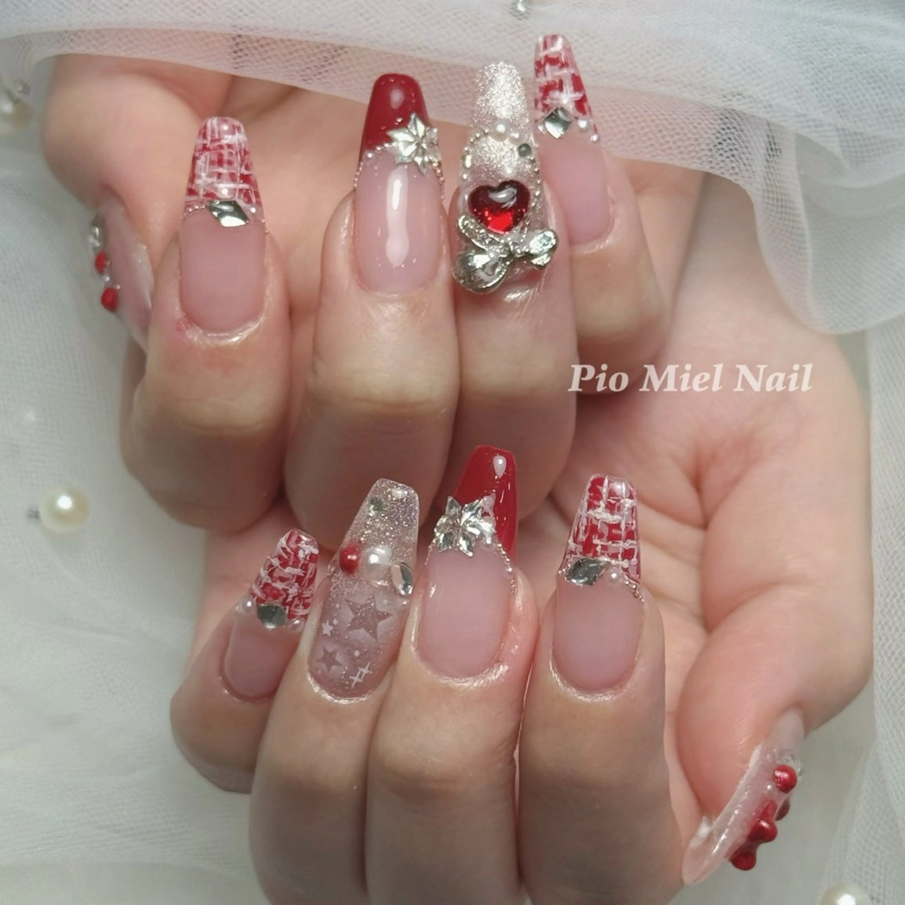 ネイル フレンチネイル 韓国ネイル ニュアンスネイル ワンカラーネイル ピンク momo 長さだしのネイルデザイン