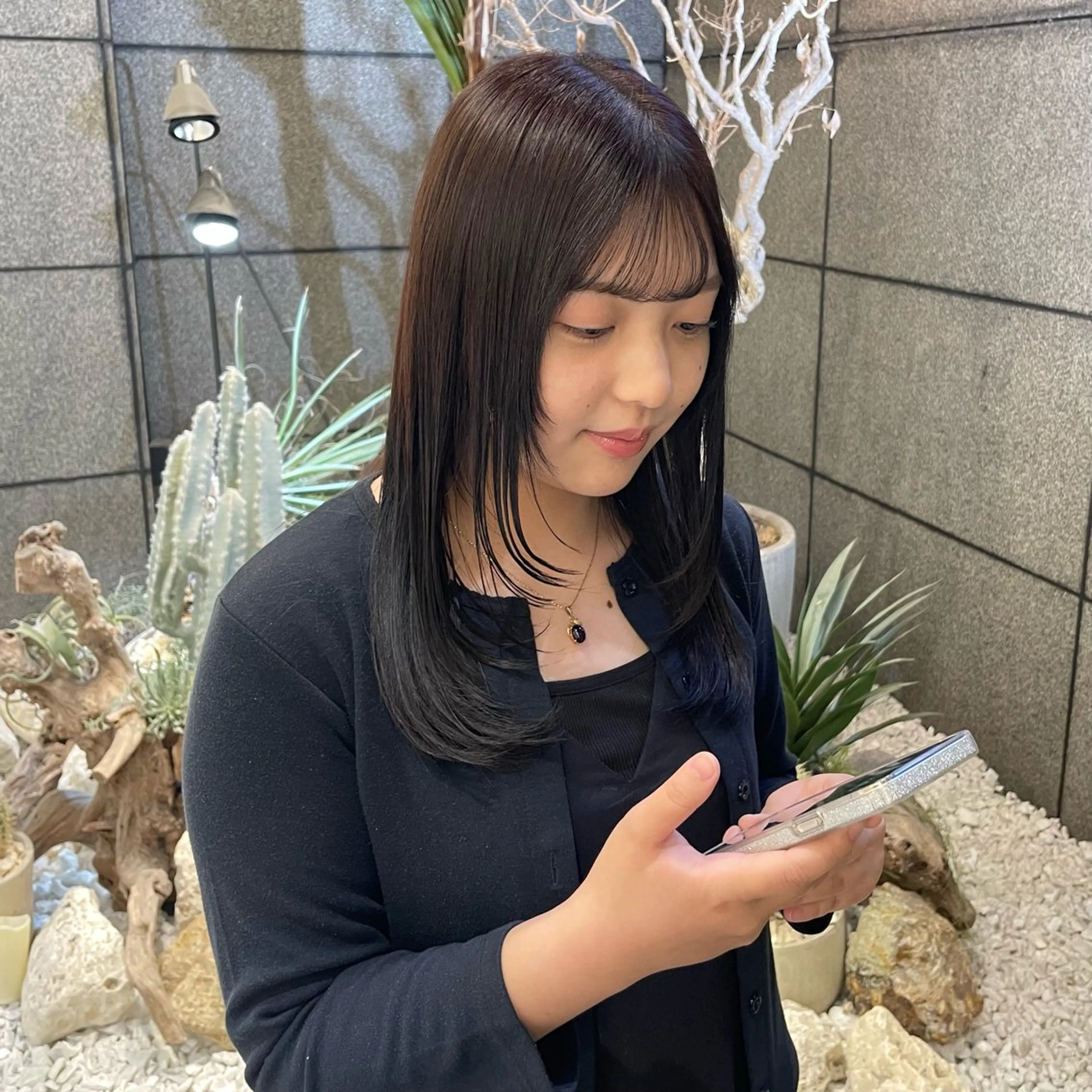 カラー 透明感カラー/ 縮毛矯正/ユイ☆彡のヘアスタイル