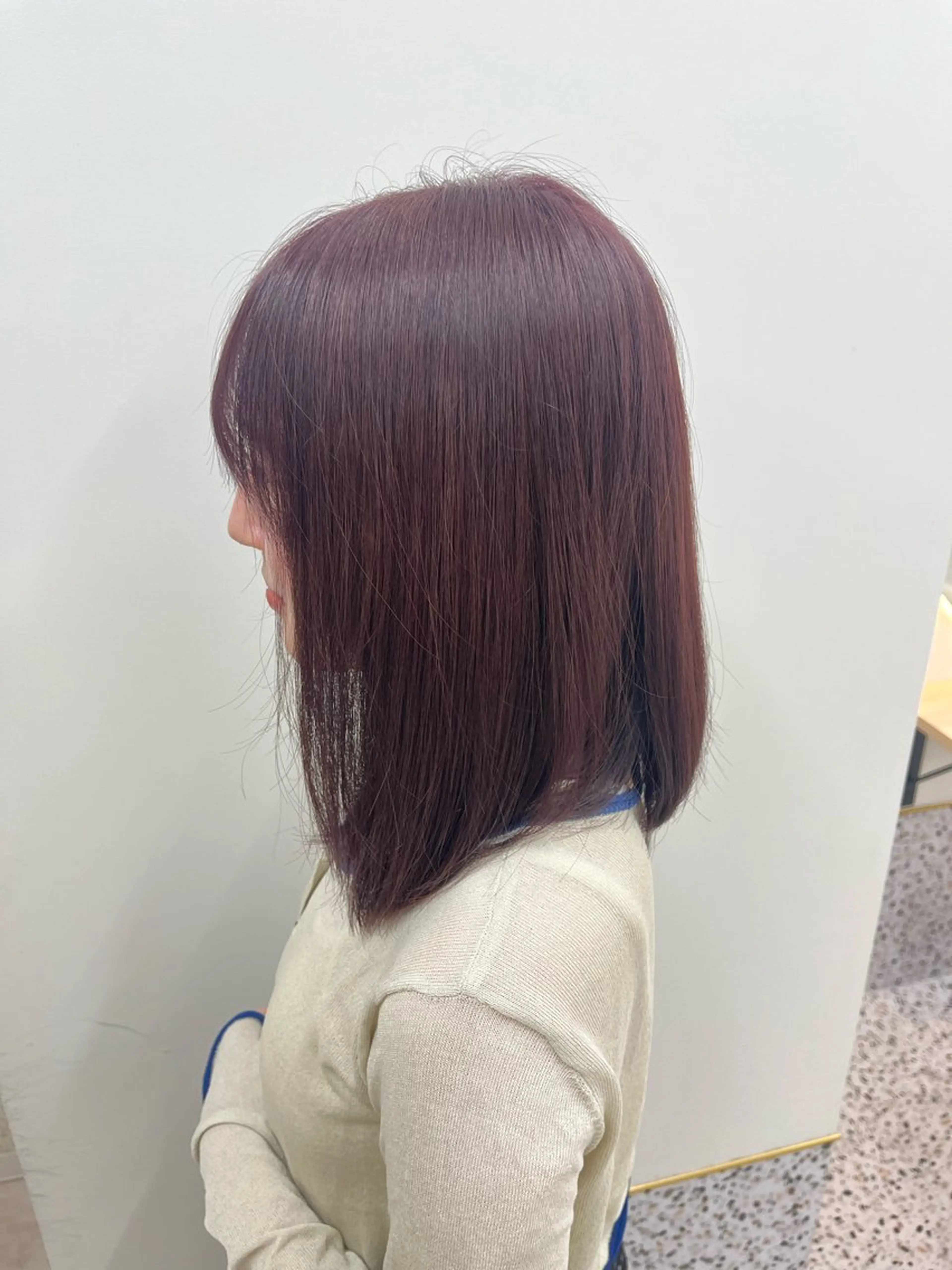 カラー ピンクカラー バイオレットカラー ナチュラルヘア🦋 のの  YECCAのヘアスタイル