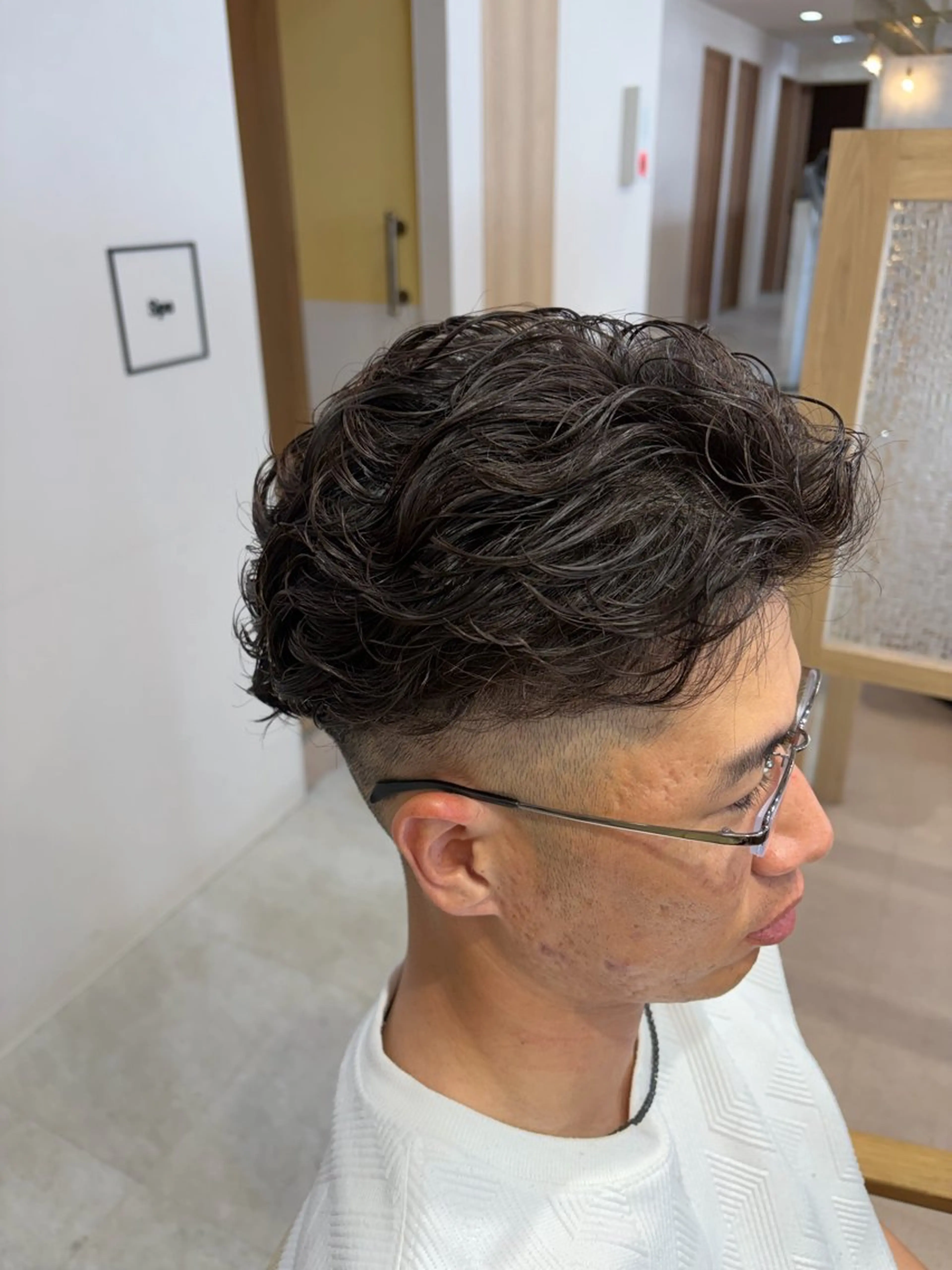 パーマ メンズ メンズパーマ カット パーマ 韓国￤ボブ￤レイヤー 🍒Akane🍒のヘアスタイル