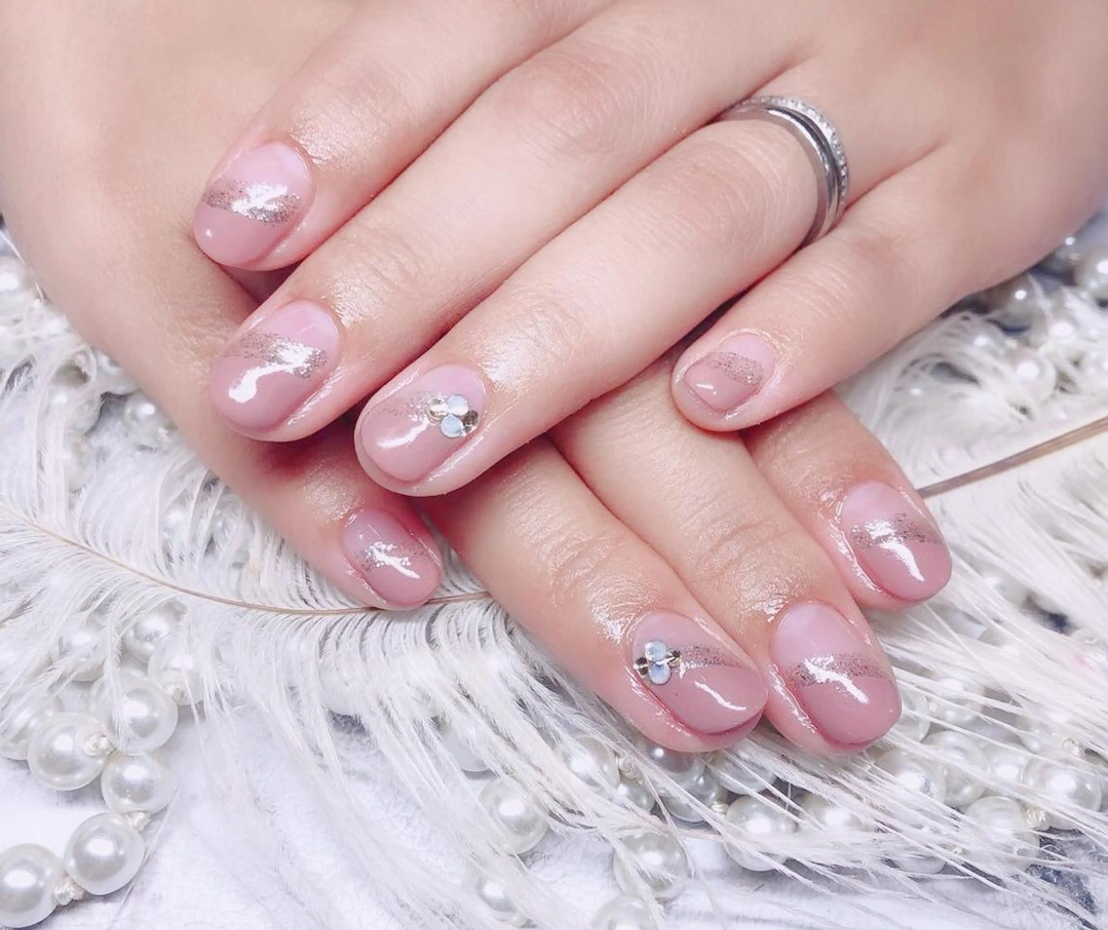 ネイル ハンドネイル マジック ミラーのネイルデザイン