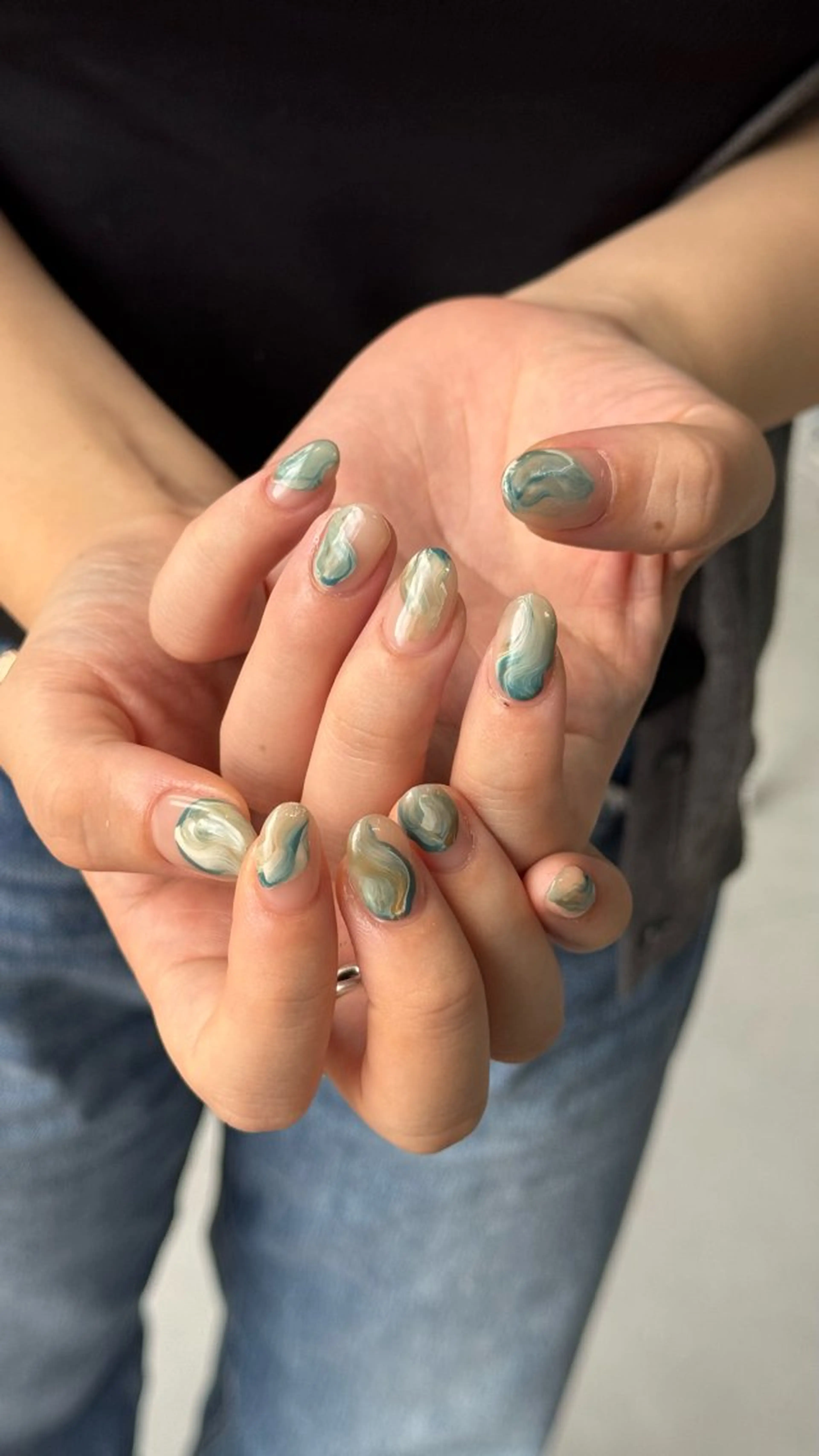 ネイル アートネイル ニュアンスネイル ハンドネイル Momoka ネイリスト福岡/薬院のネイルデザイン