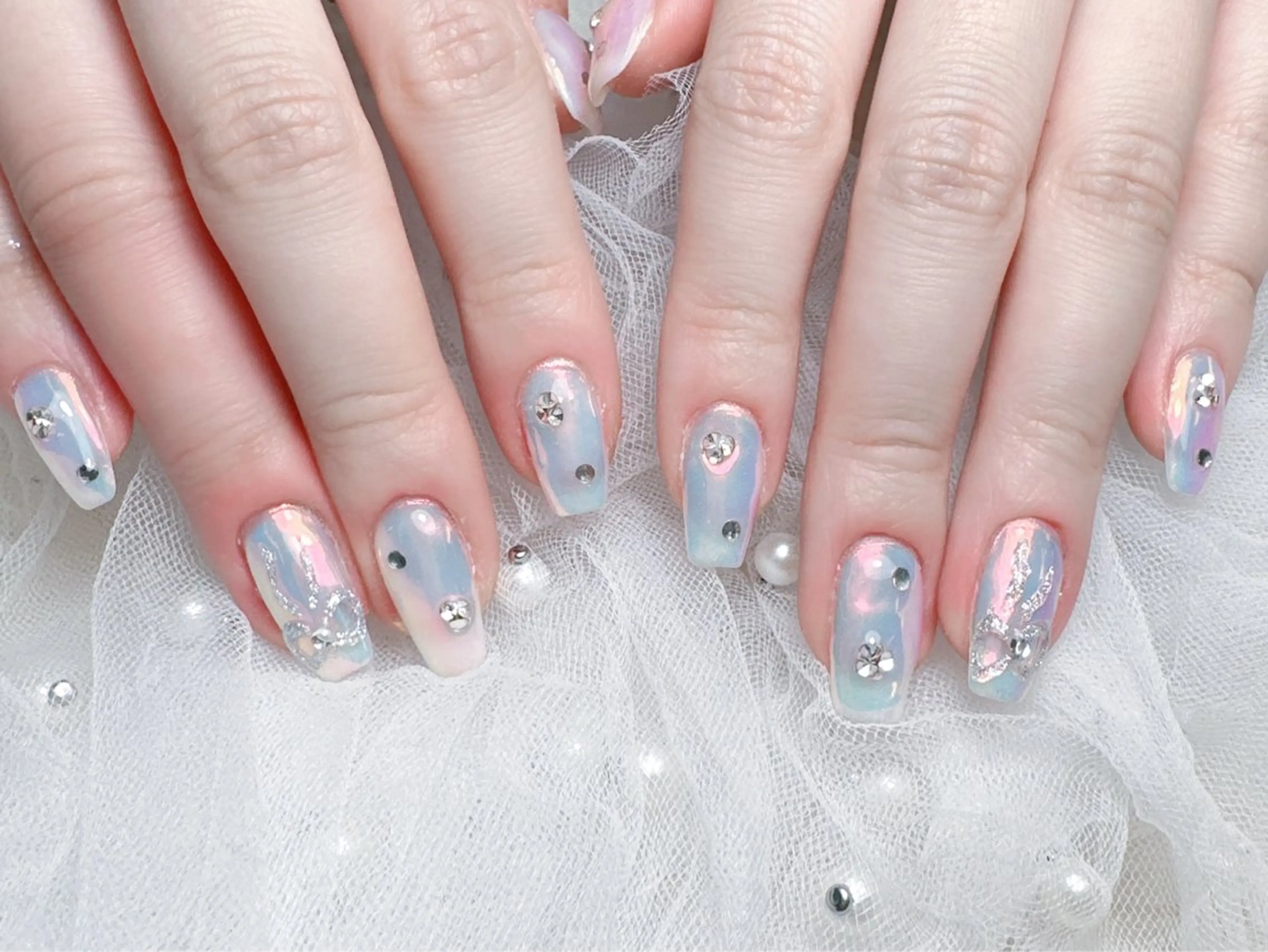 ネイル ハンドネイル M🌷nail 長さだし専門店のネイルデザイン