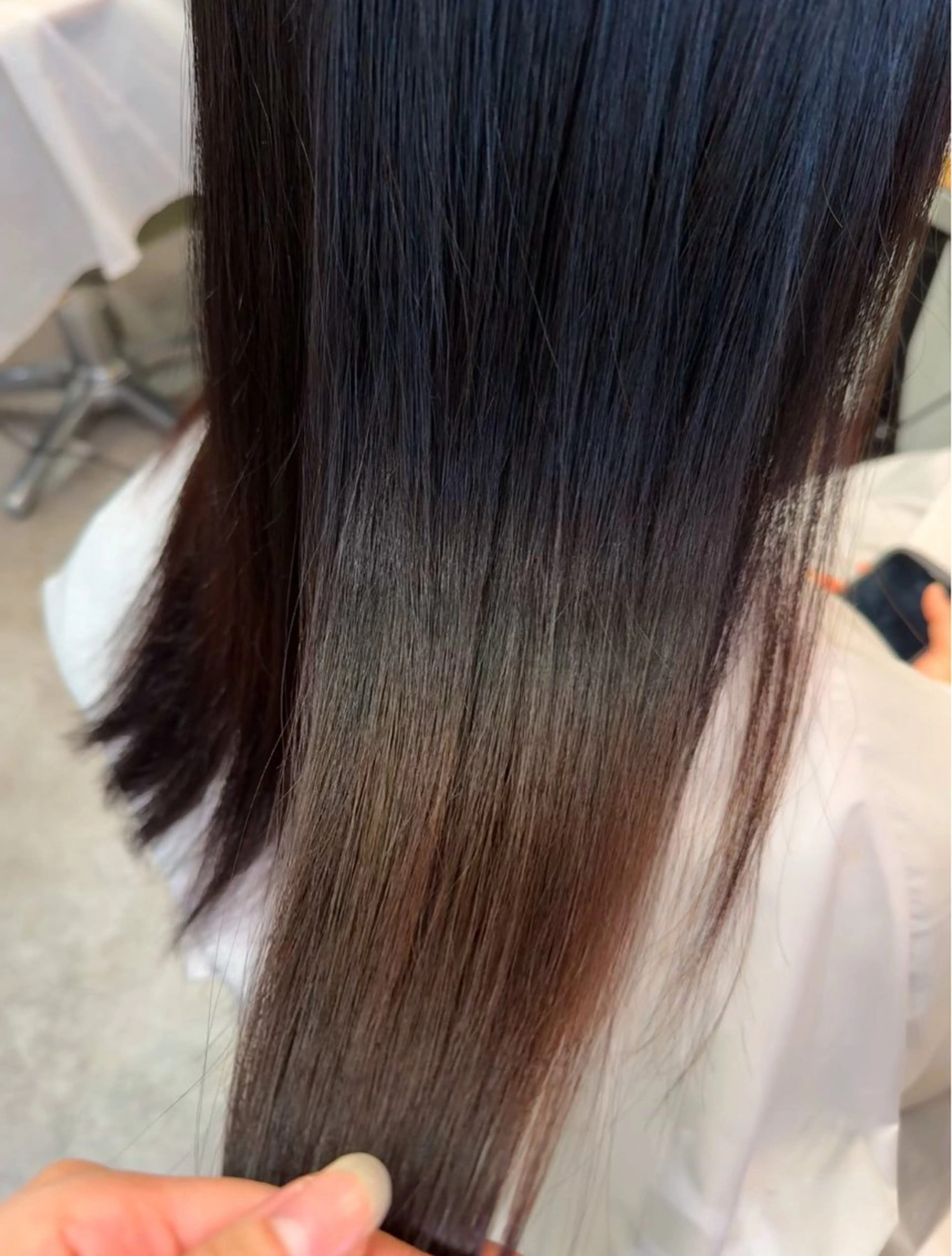 ロング 縮毛矯正/エクステ ヘアアレンジ/ひふみのヘアスタイル