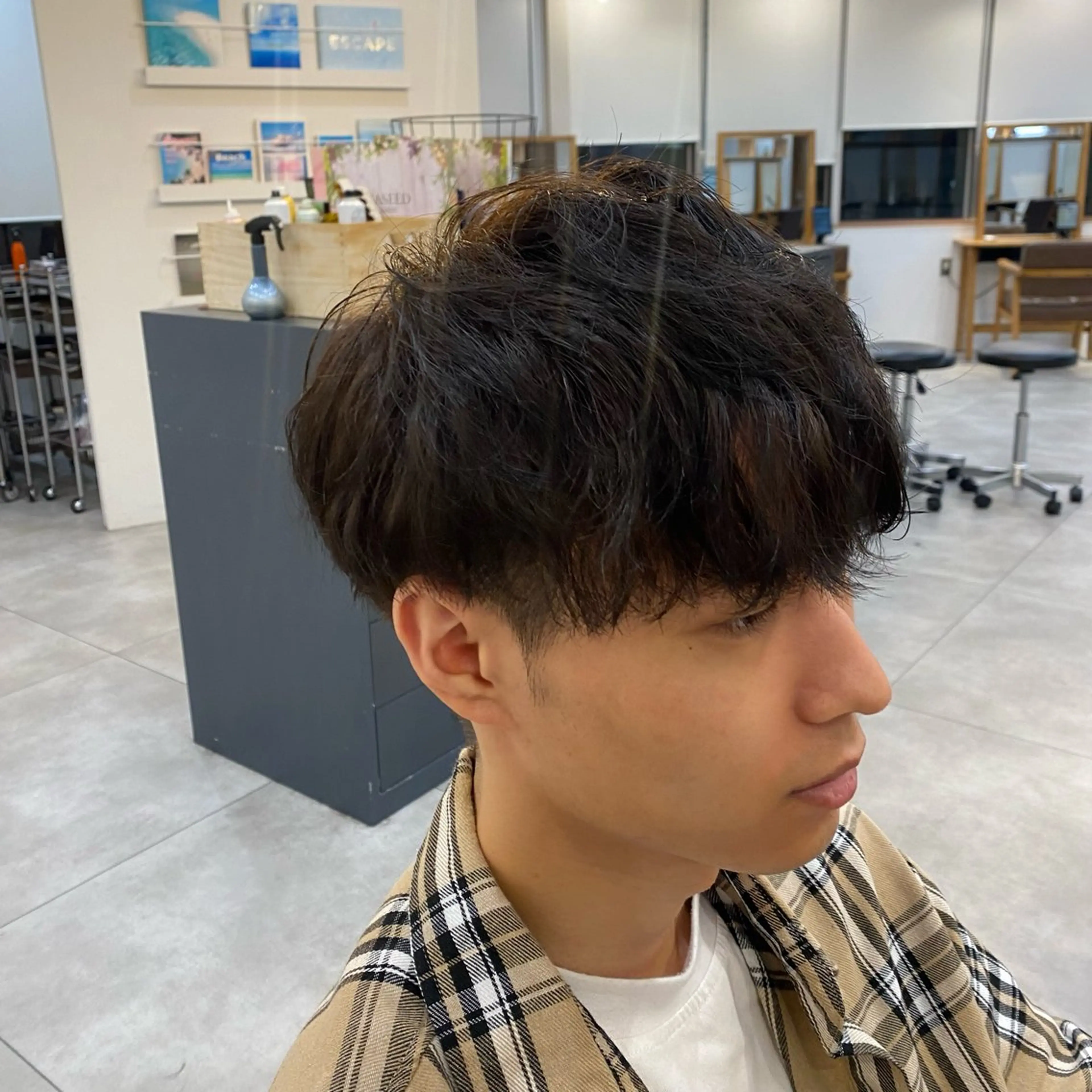 カラー パーマ ヘアアレンジ メンズ 🍒透明感カラー/ emiri🍒のヘアスタイル