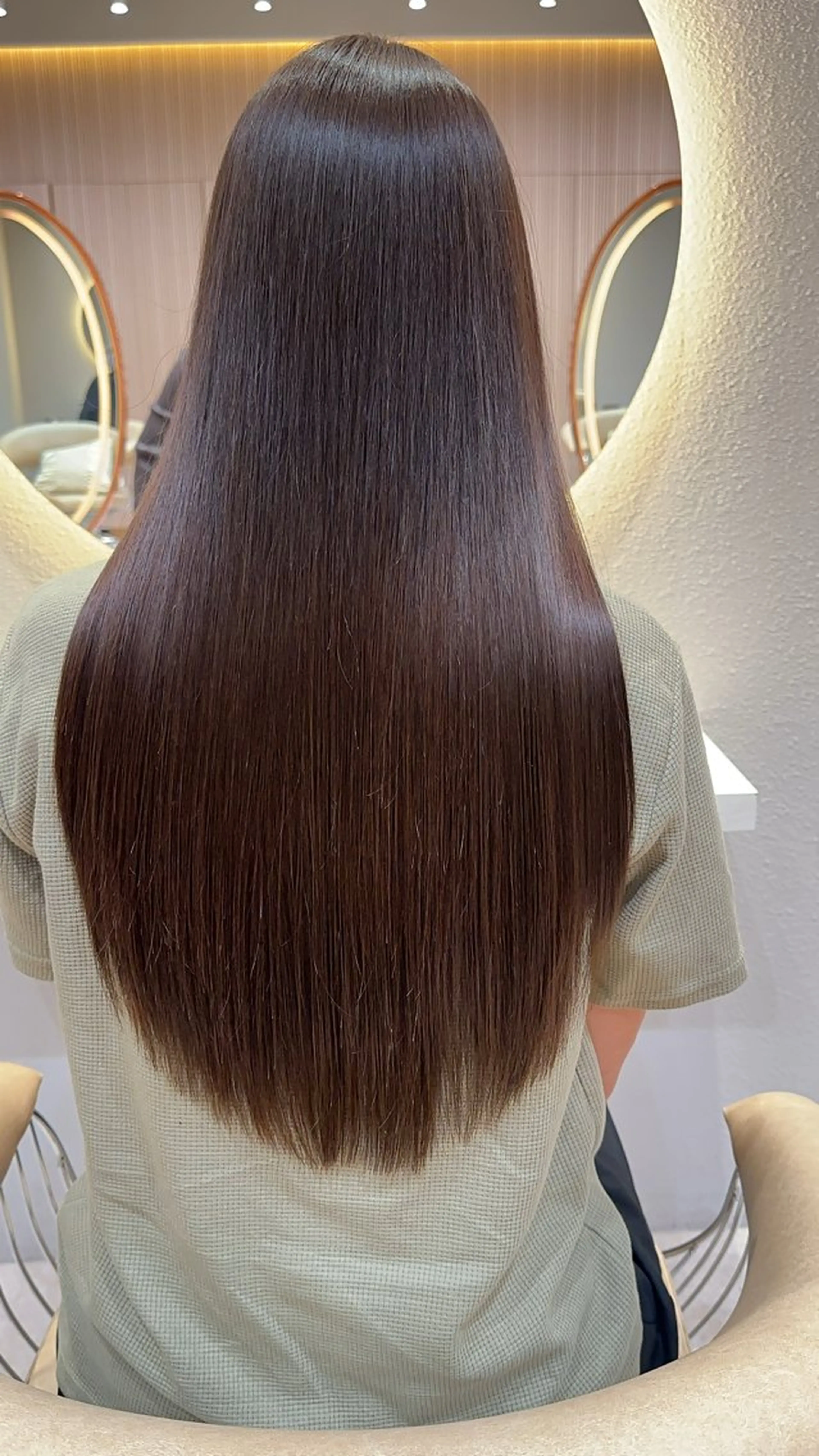 ロング カラー カット ヘアカラー 縮毛矯正 レイヤー❣️縮毛矯 川村利幸のヘアスタイル