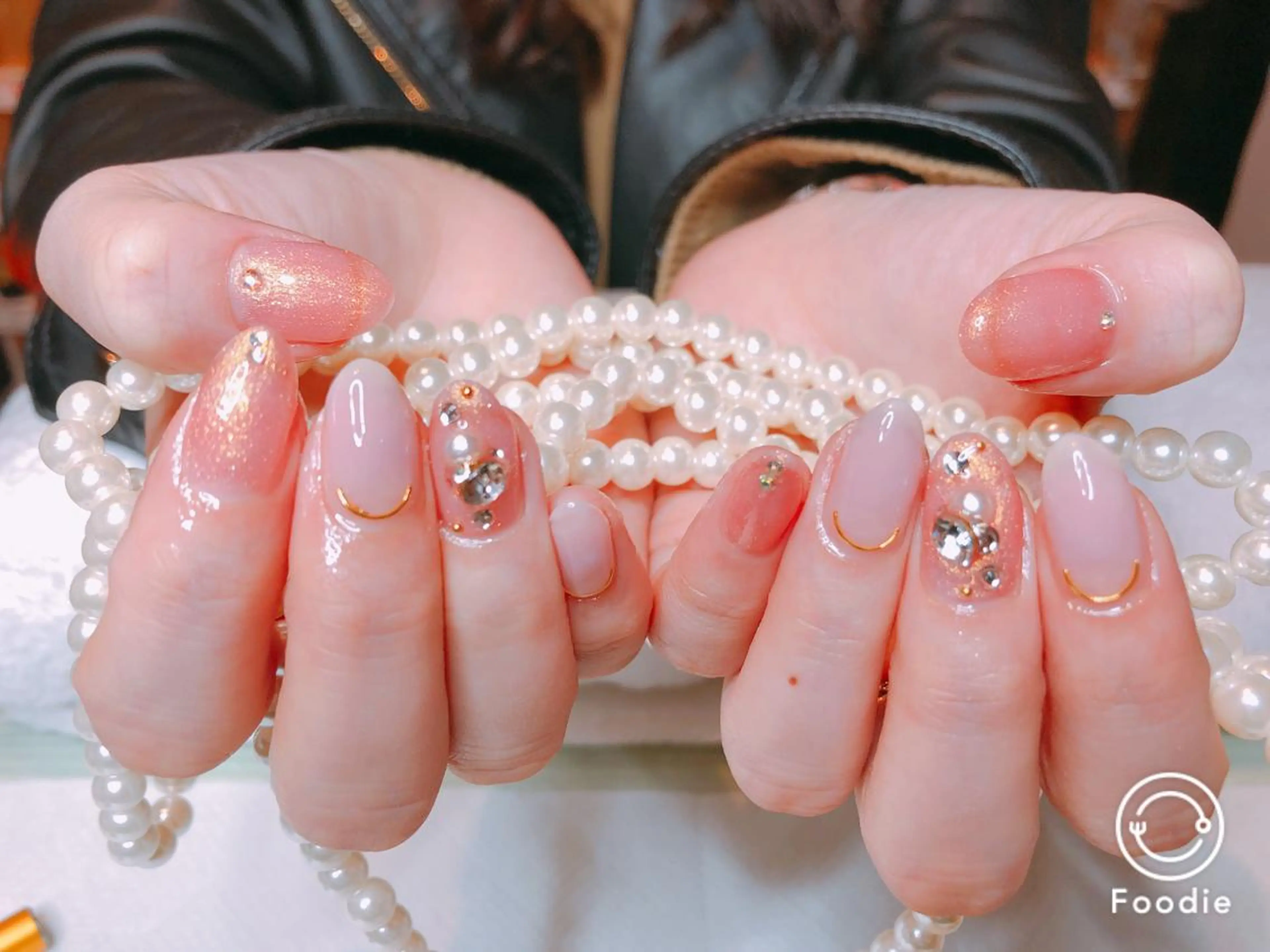 ミディアム ネイル 長さ出し専門 nynaのネイルデザイン