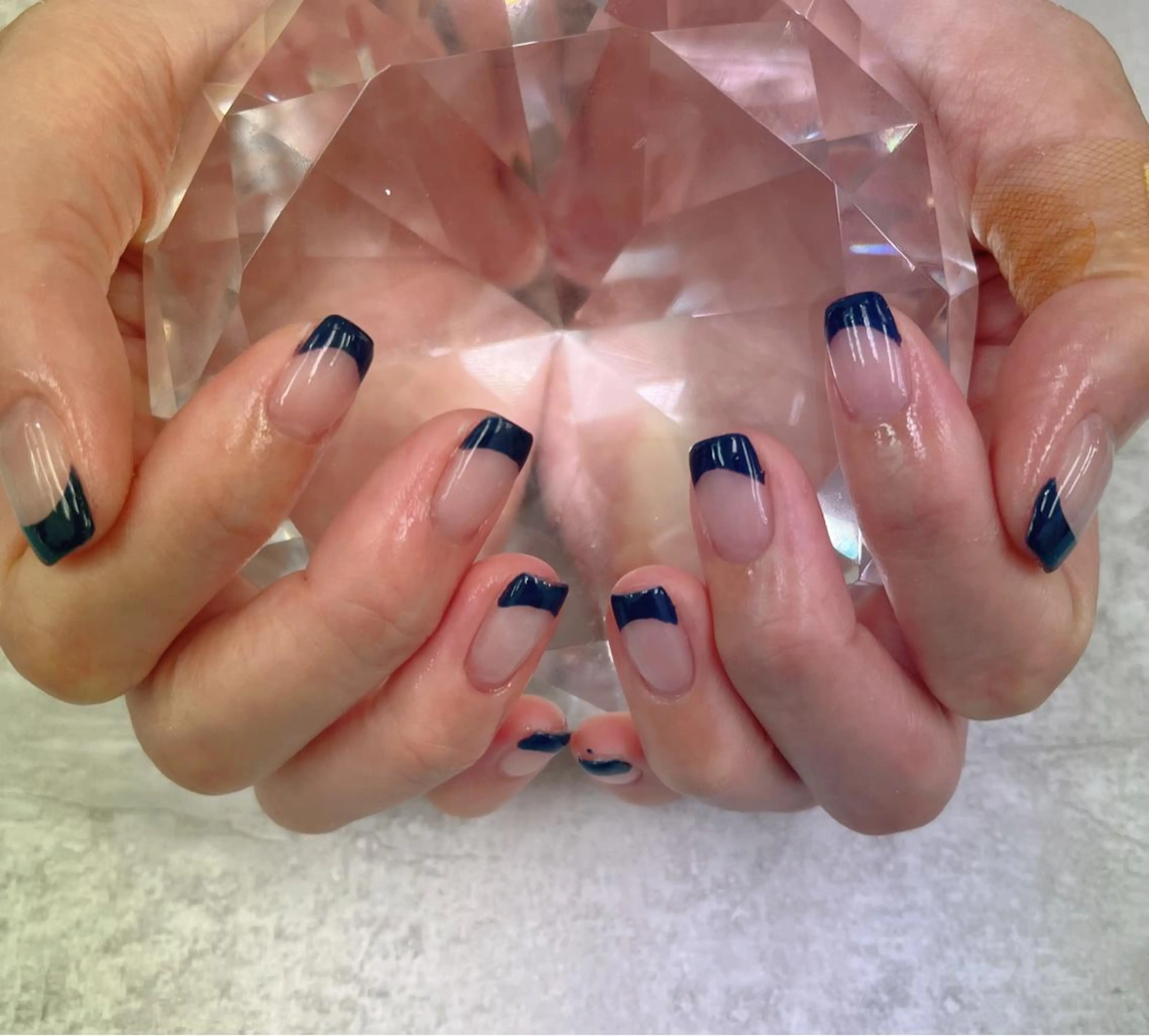 メンズ ネイル フレンチネイル BlueDaisy 栄本店のネイルデザイン