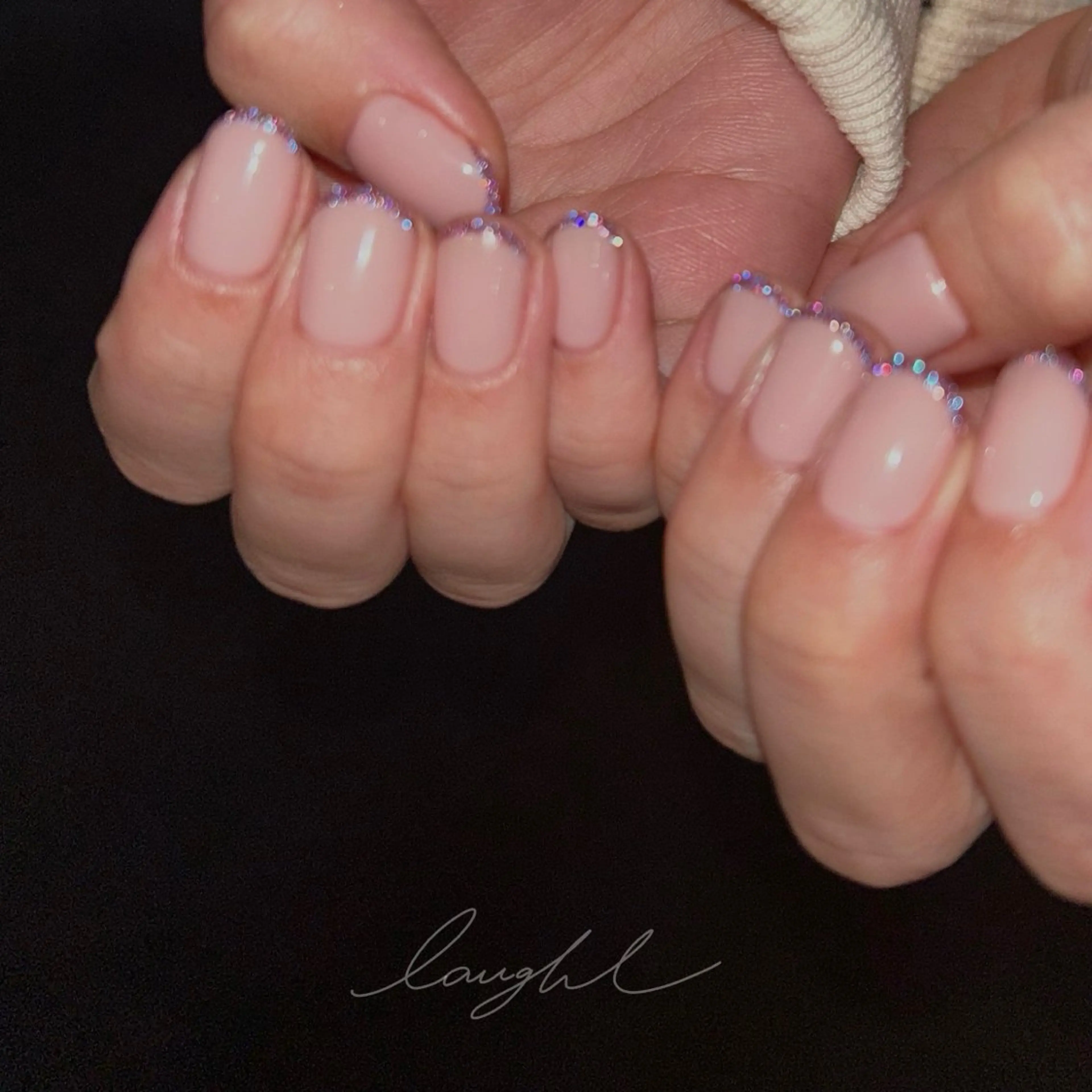 ネイル フラッシュネイル フレンチネイル Yumi 広尾→銀座のネイルデザイン