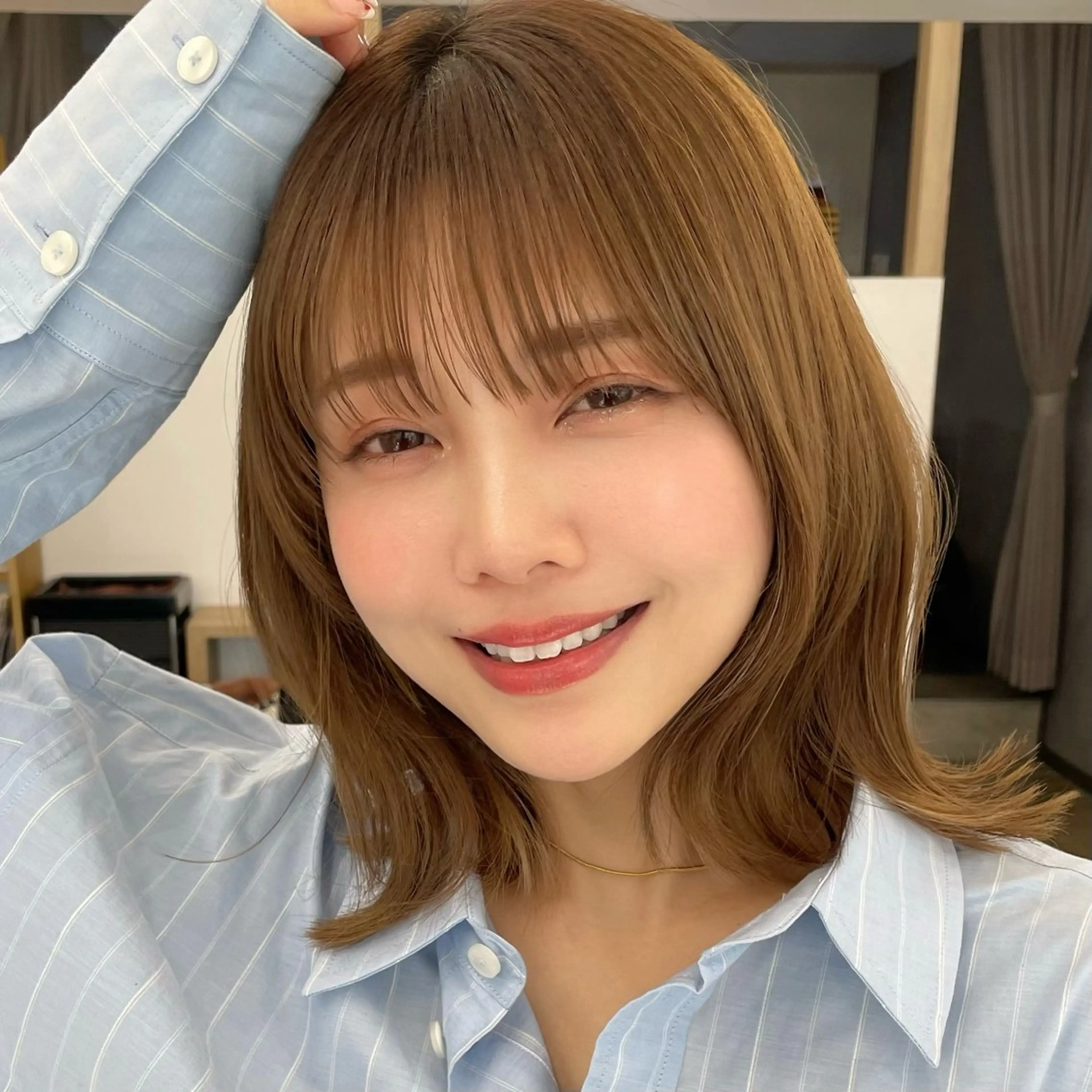 似合わせレイヤー🌟 巻ける縮毛矯正みつきのヘアスタイル