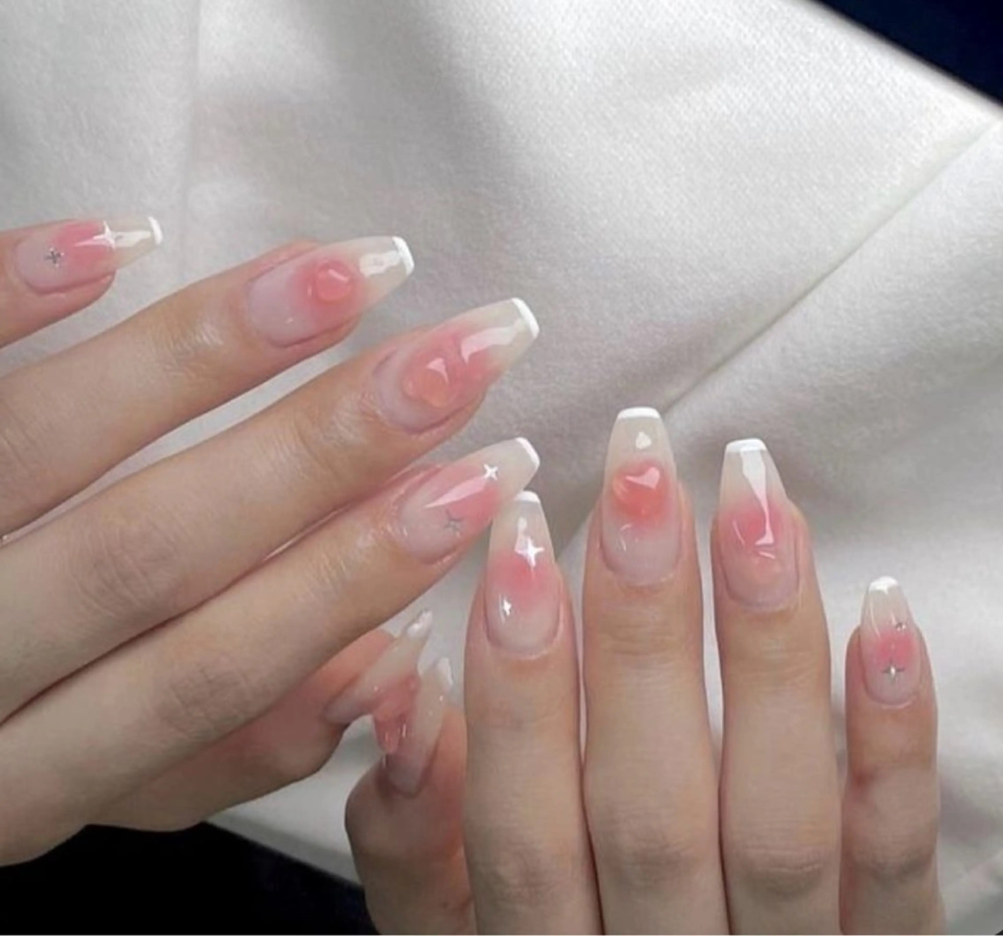 ネイル チークネイル ジェルネイル パラジェル スカルプネイル 春ネイル ハンドネイル MOCHI NAIL 川越東口のネイルデザイン