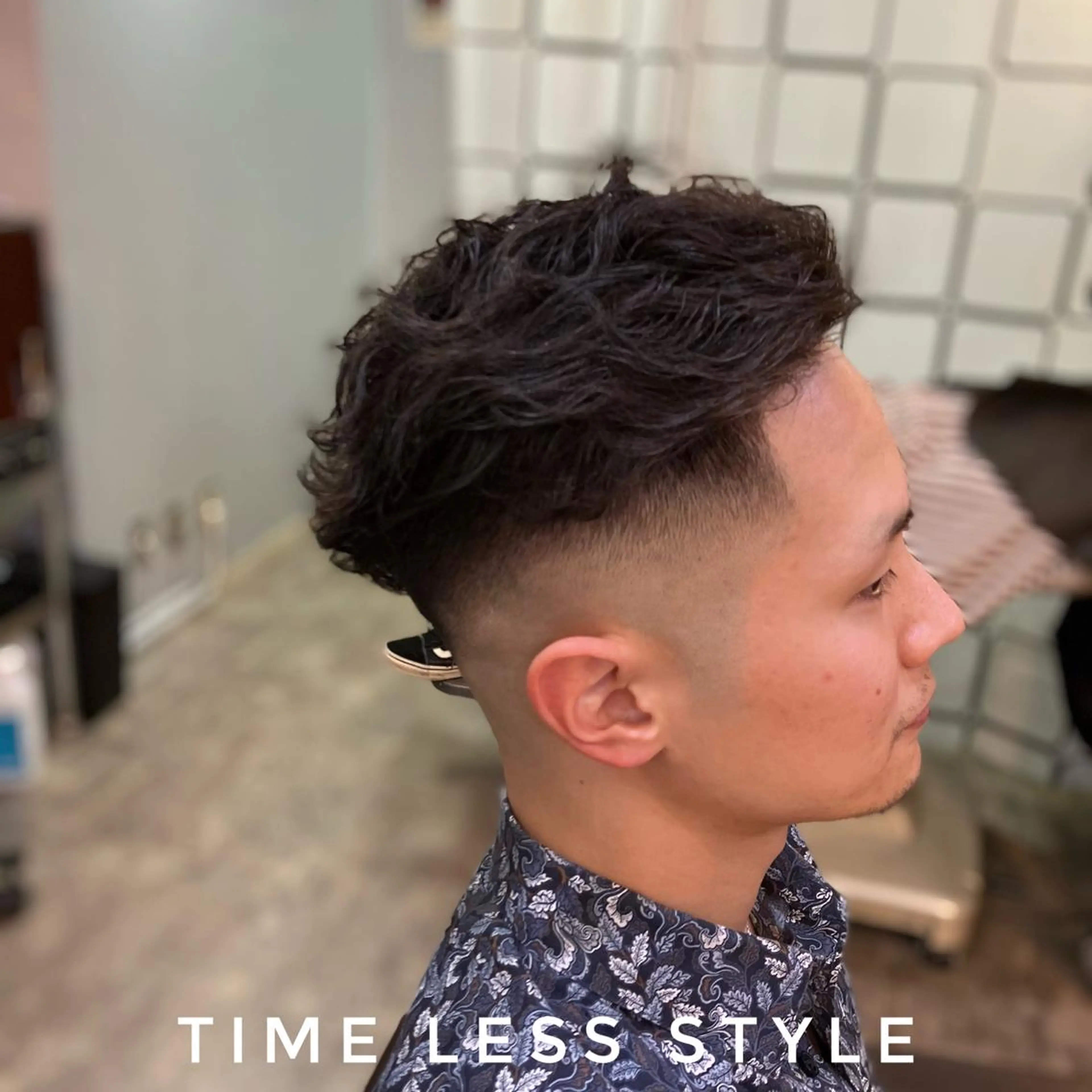 パーマ メンズ Back  bone barberのヘアスタイル