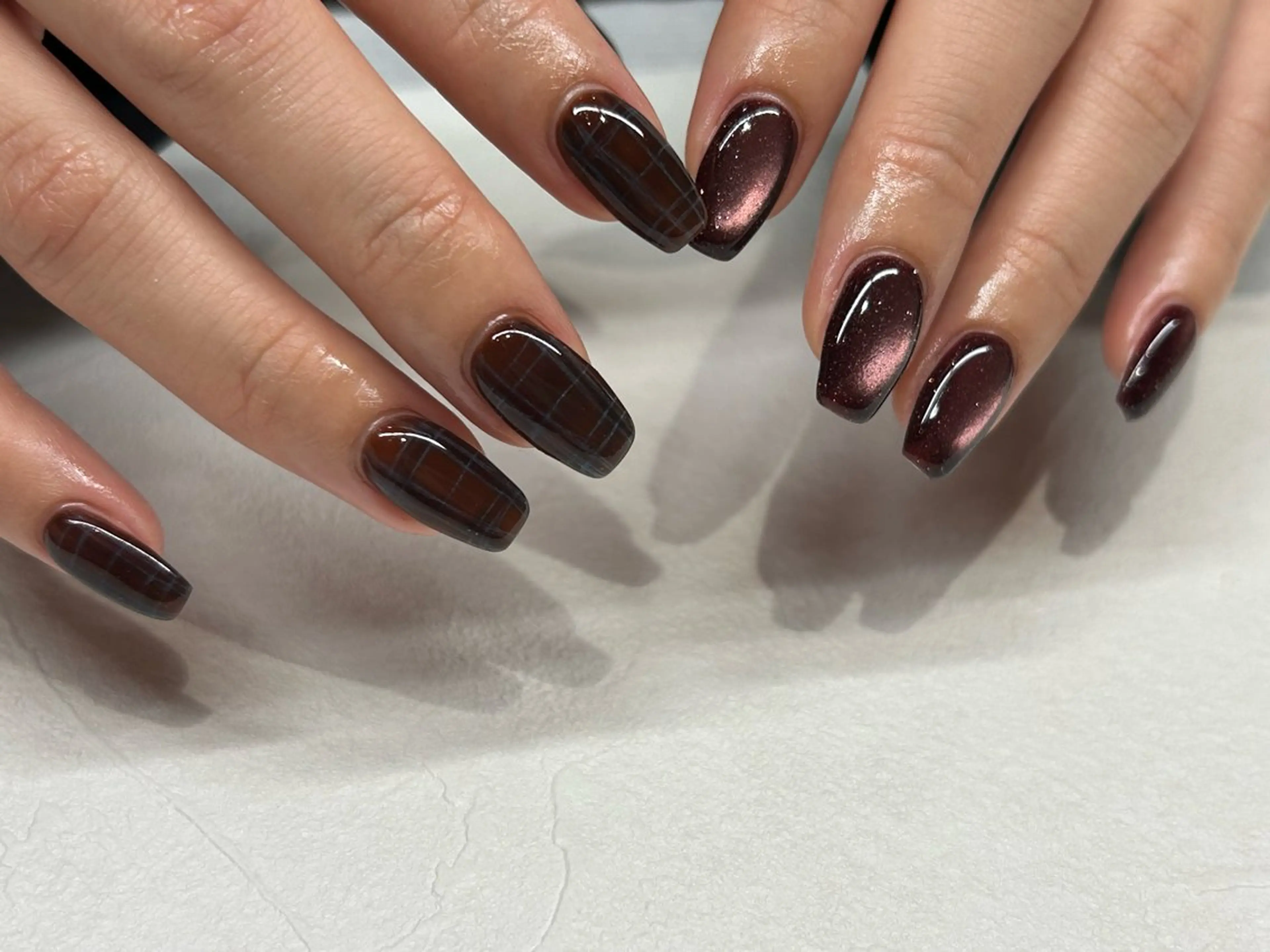 ネイル マグネットネイル ハンドネイル 🫧なちゅ盛れ/ ちゅるん/EVA🫧のネイルデザイン