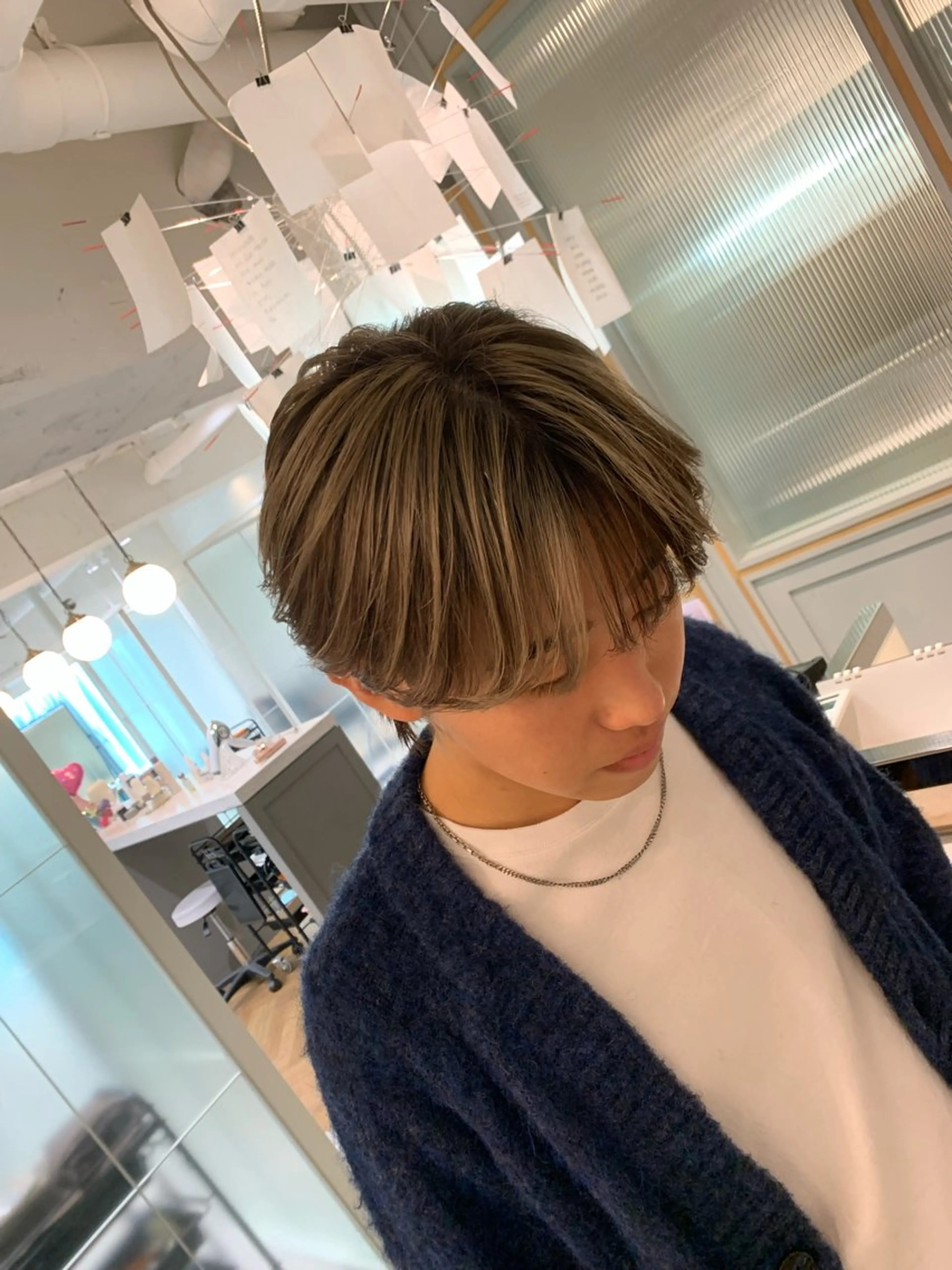 ショート カラー パーマ メンズ [渋谷美容師] 玲弥のヘアスタイル