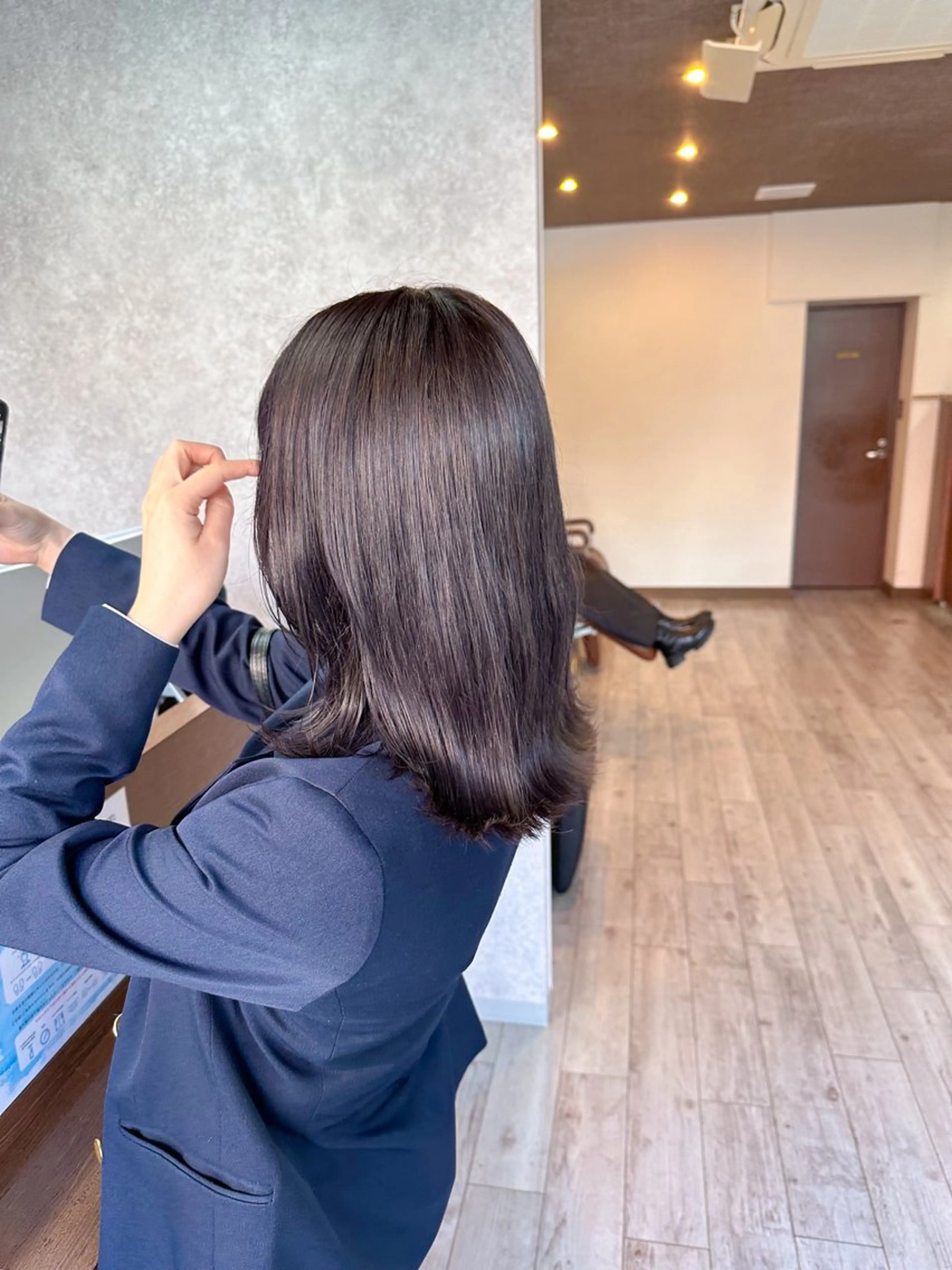 ミディアム カラー カット ヘアカラー レイヤー/高橋 みく /池下/千種のヘアスタイル