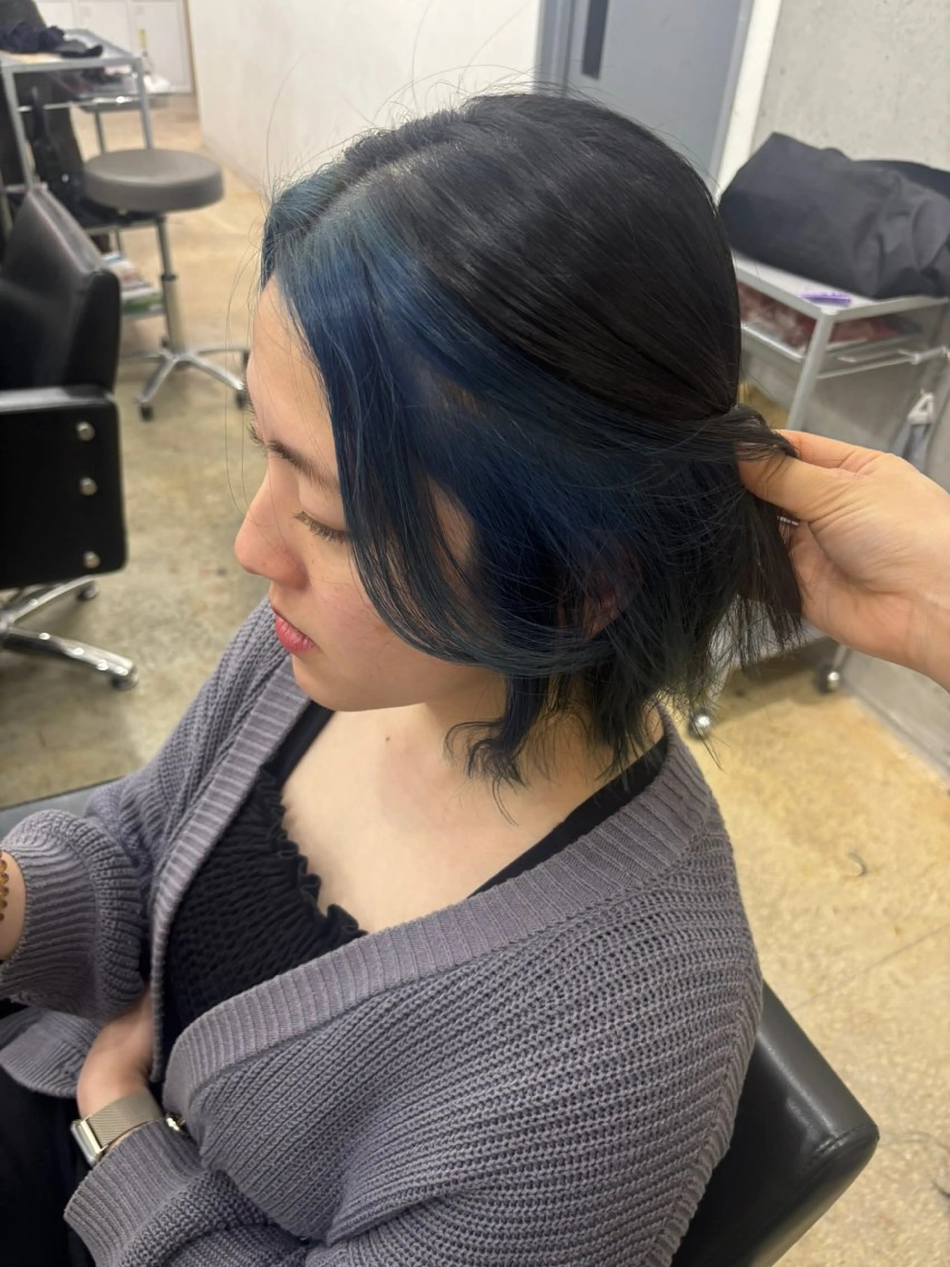 ミディアム ヘアカラー 🛼ヘアメイクボブ 🍭yui :)のヘアスタイル