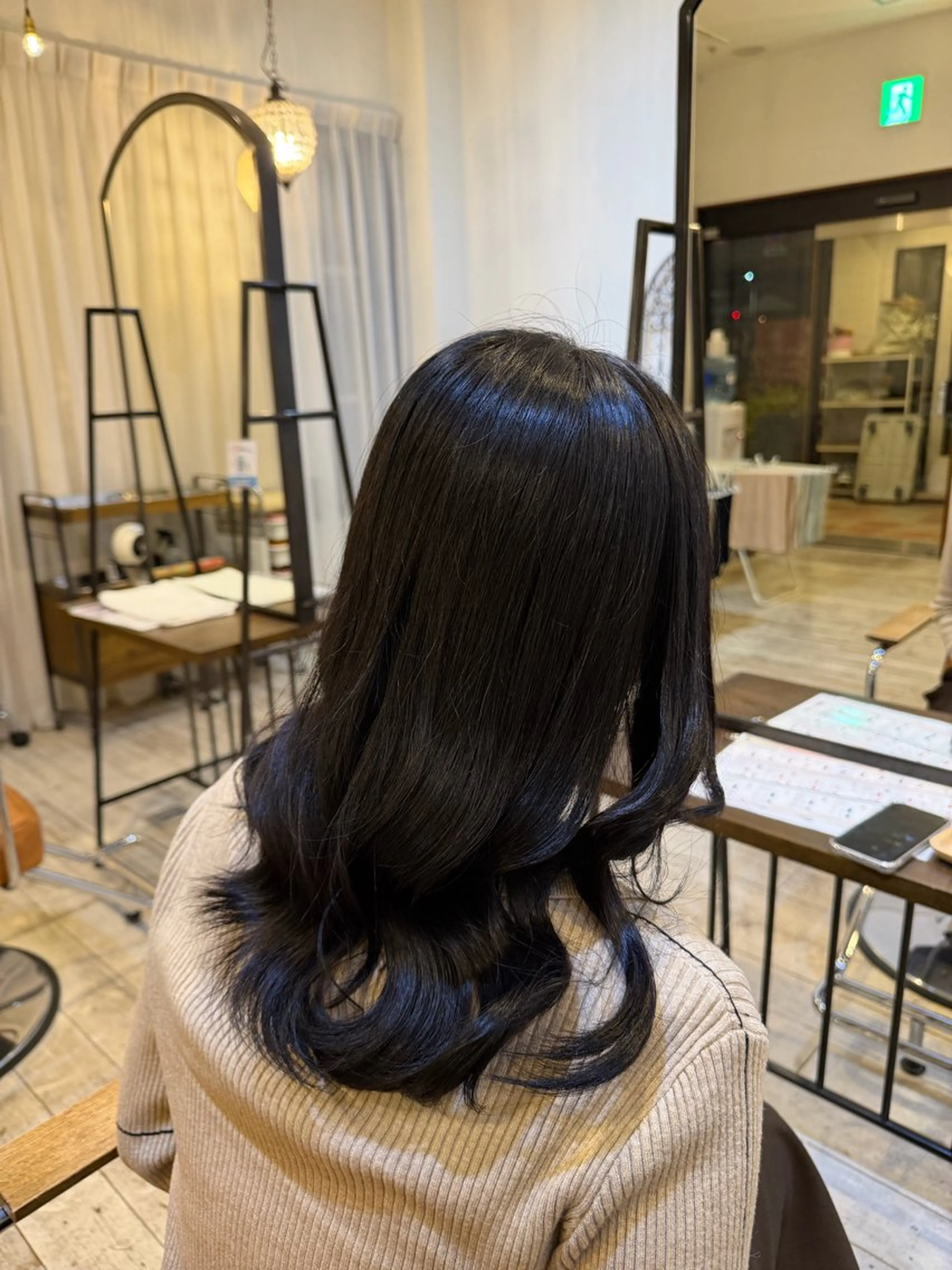 セミロング カラー ヘアカラー トリートメント set-up juriのヘアスタイル