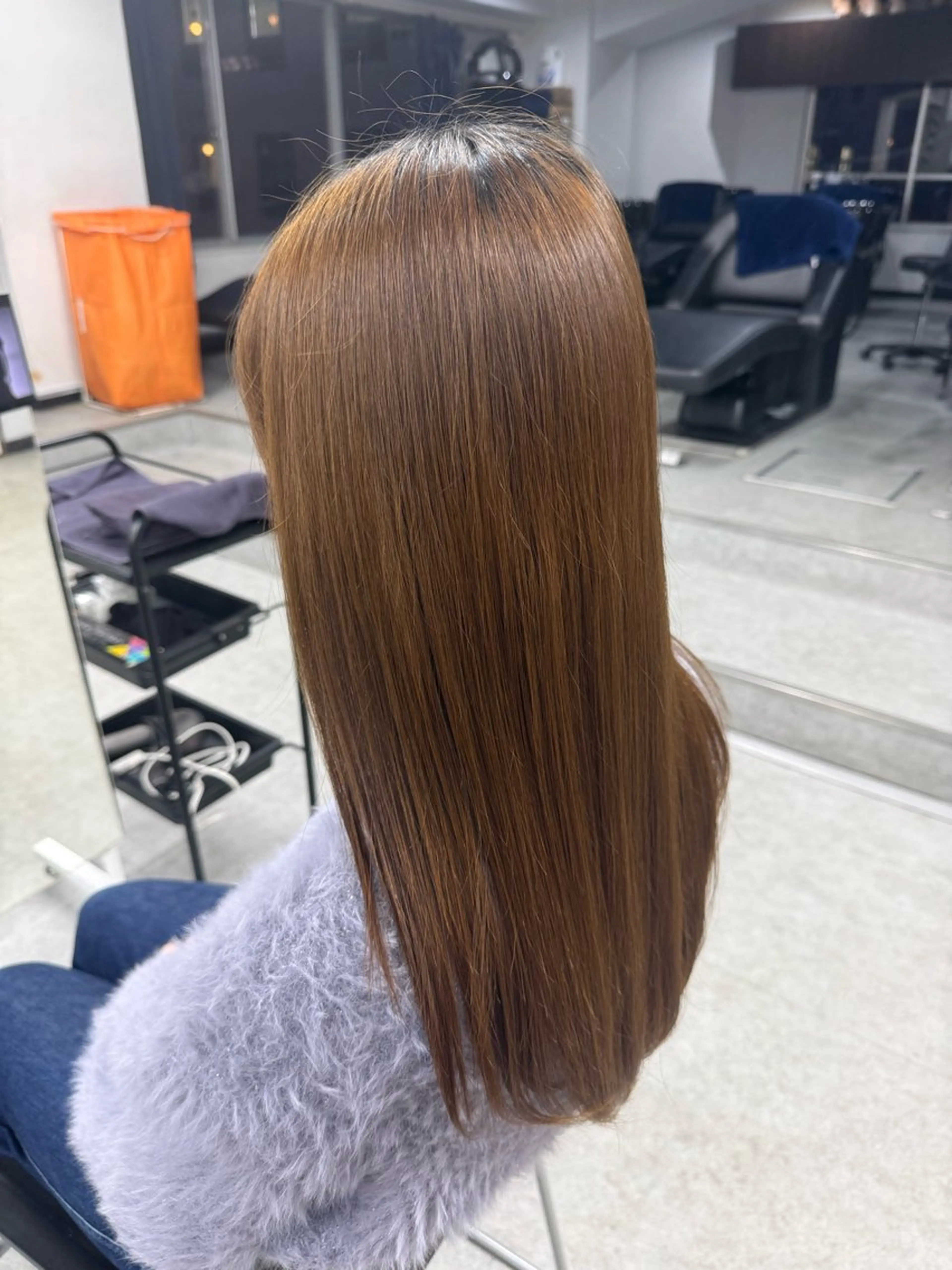 ロング カラー ヘアカラー トリートメント mao⭐️ 透明感カラー‎⭐️のヘアスタイル