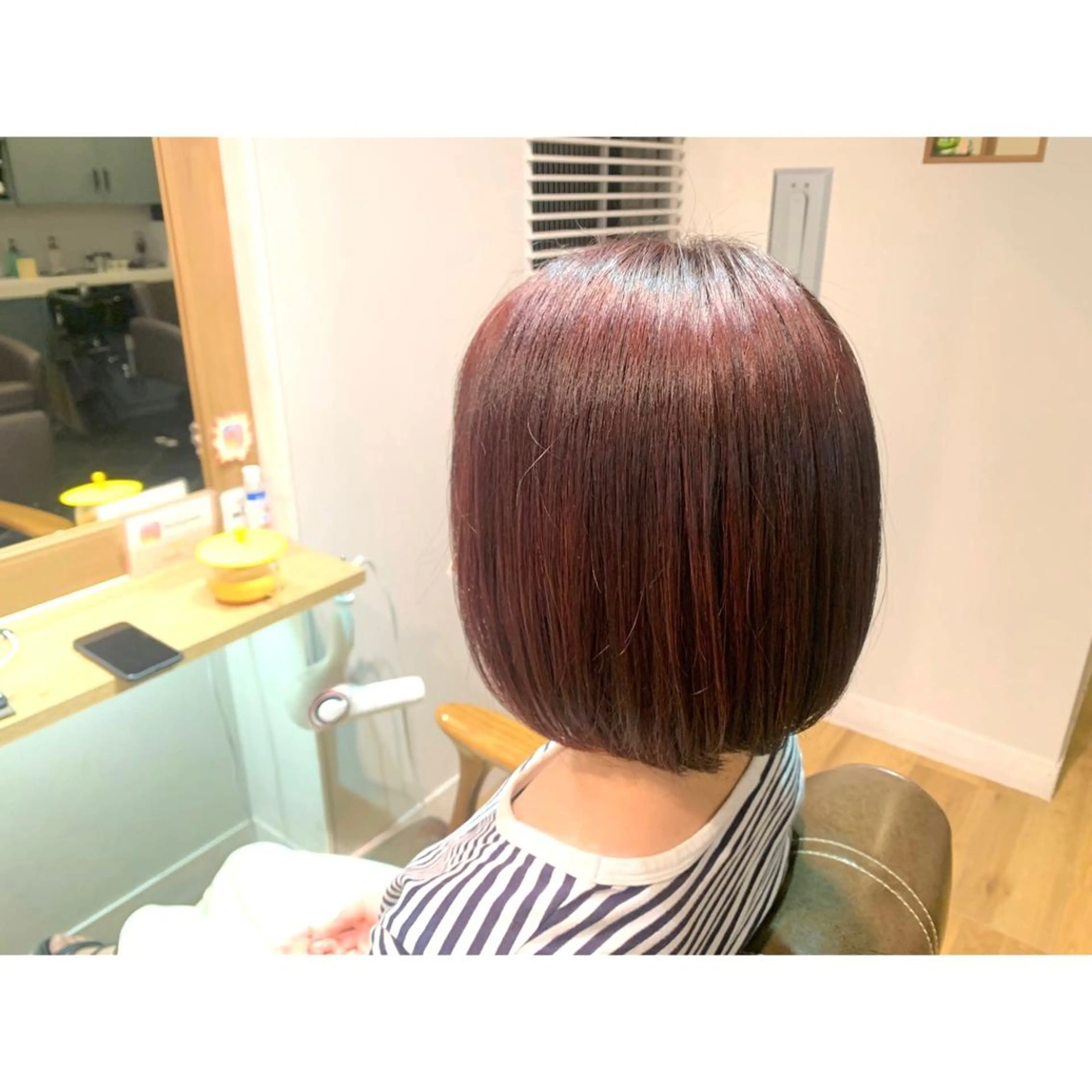 ショート カラー ピンクカラー ヘアカラー トリートメント ツキダテ ユイのヘアスタイル