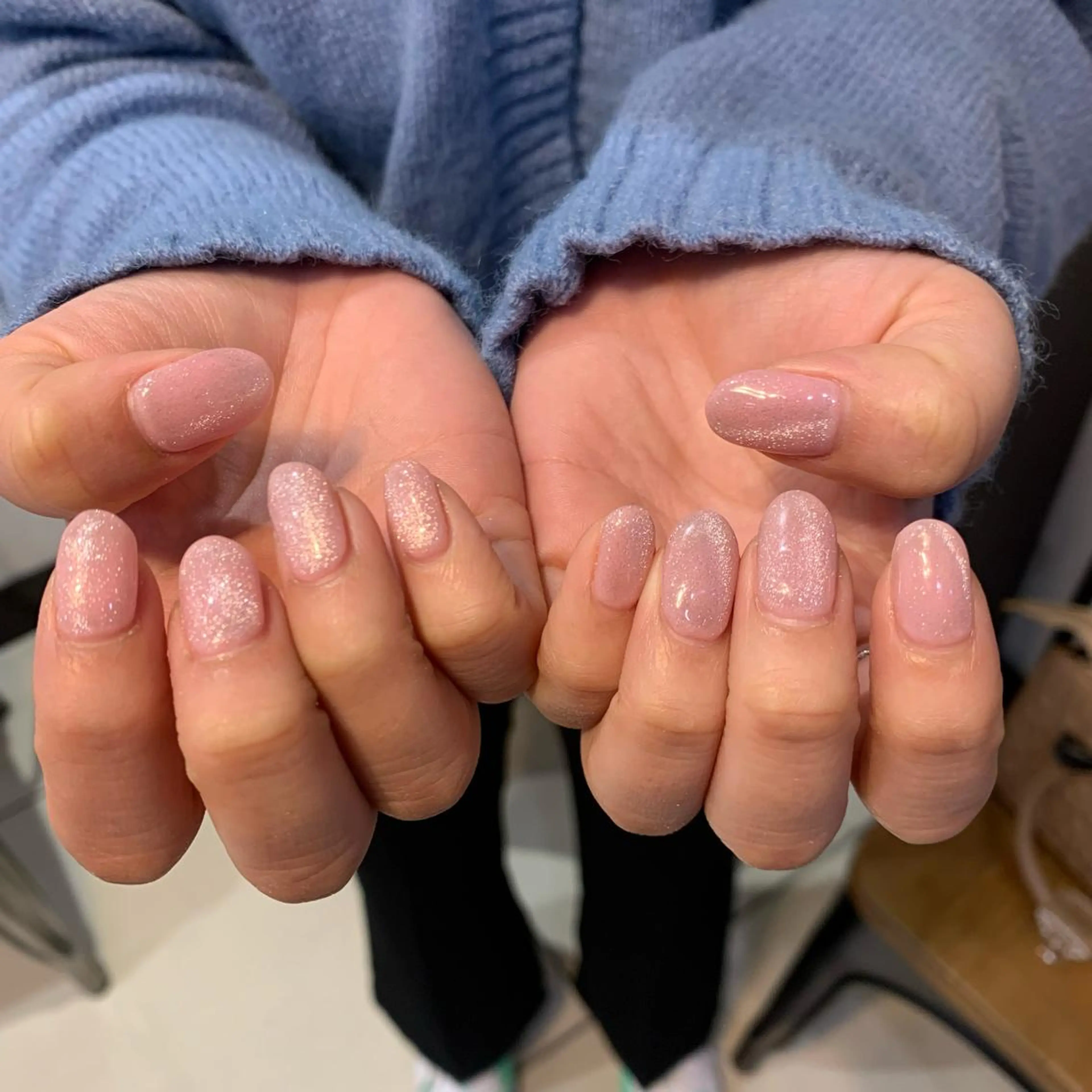 ネイル マグネットネイル ピンク 春ネイル ハンドネイル 艶髪／髪質改善 ♡Tsuzumiのその他イメージ