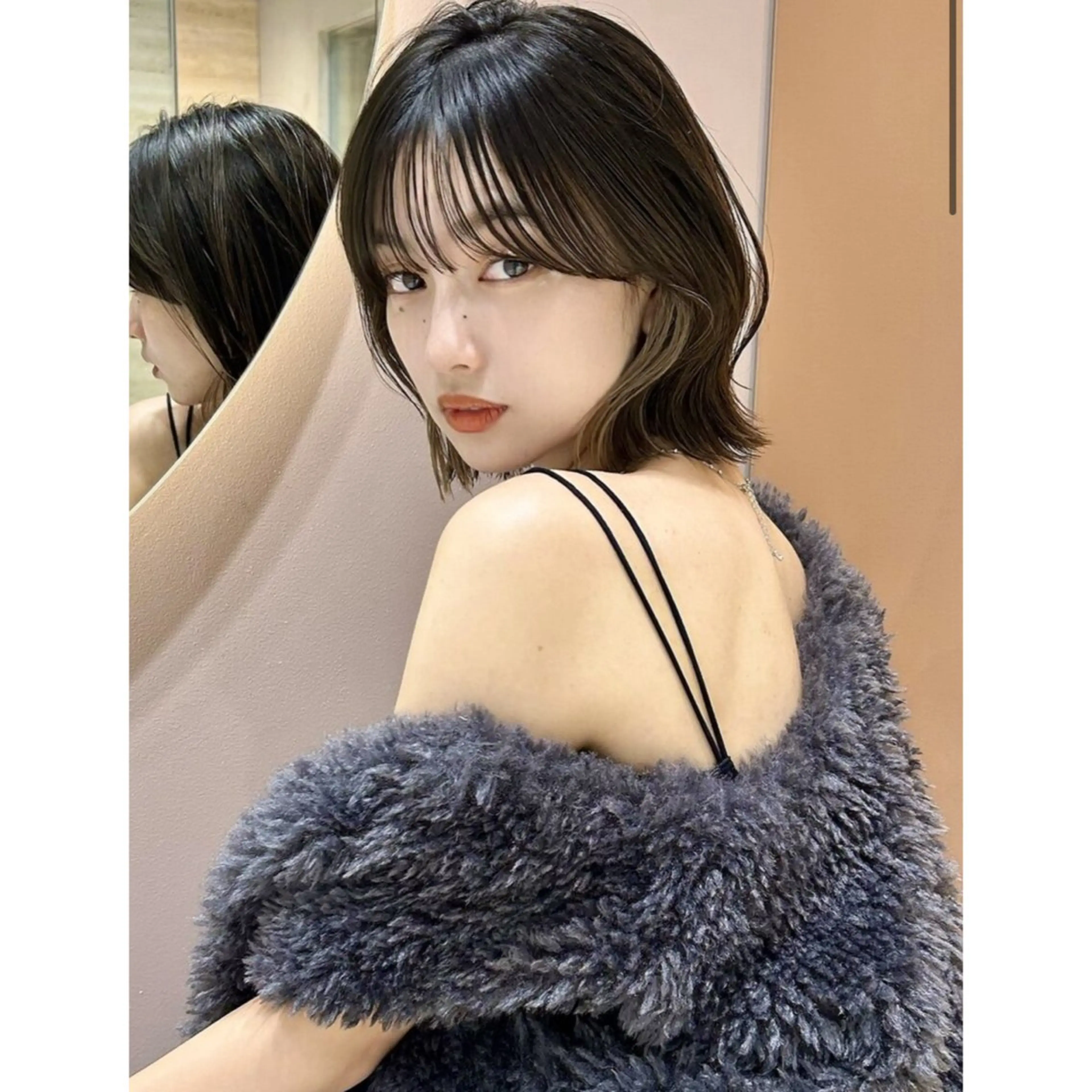 ミディアム カット ヘアカラー トリートメント 浦和Lond 山本賢人のヘアスタイル