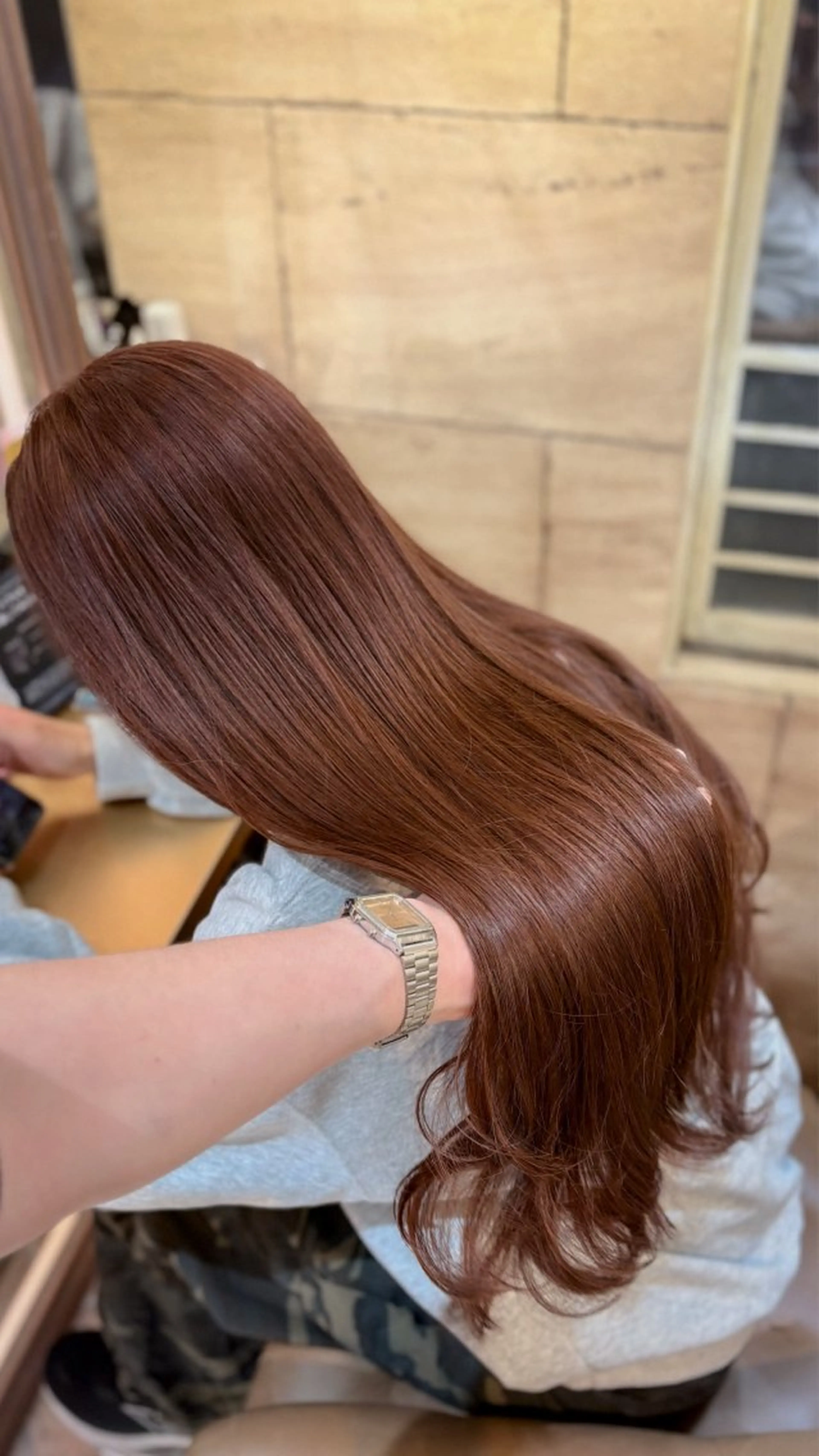 ロング カラー カット ヘアカラー トリートメント グレージュ|くすみ× 透明感|kazutoのヘアスタイル