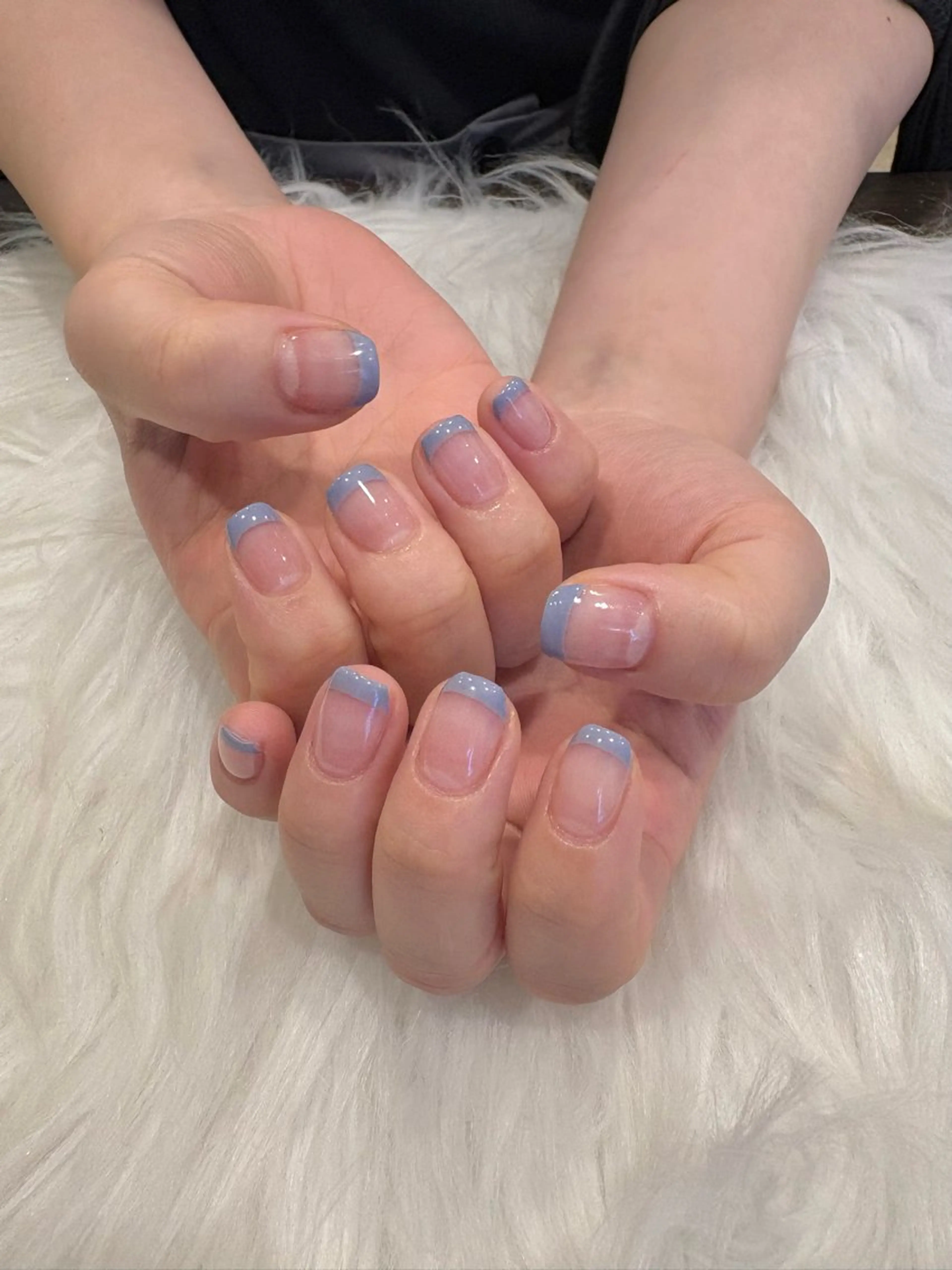 ネイル クリアネイル フレンチネイル ハンドネイル Nobady_ Kotonoのネイルデザイン