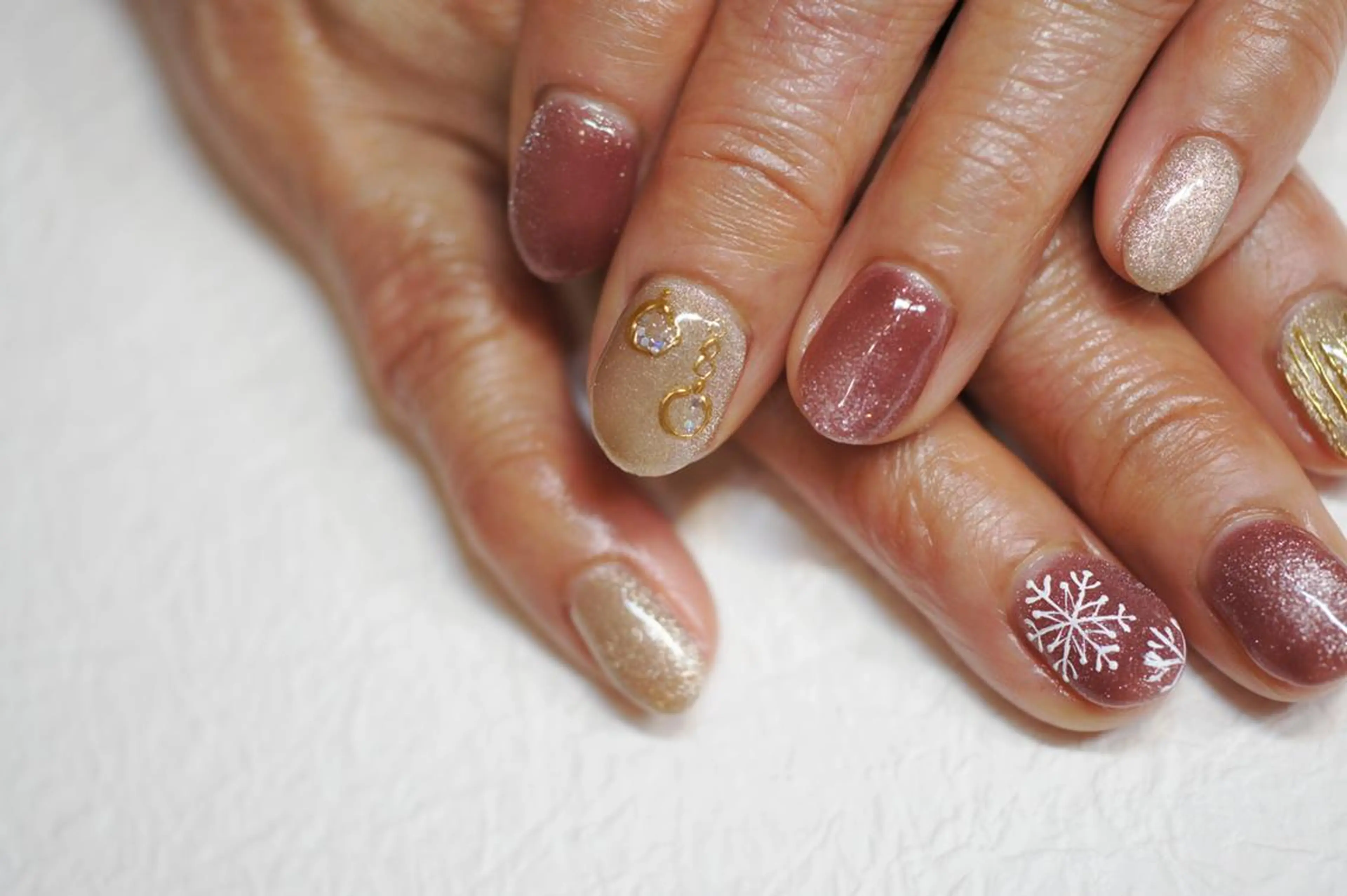 ネイル 冬ネイル クリスマス nails muu まゆのネイルデザイン