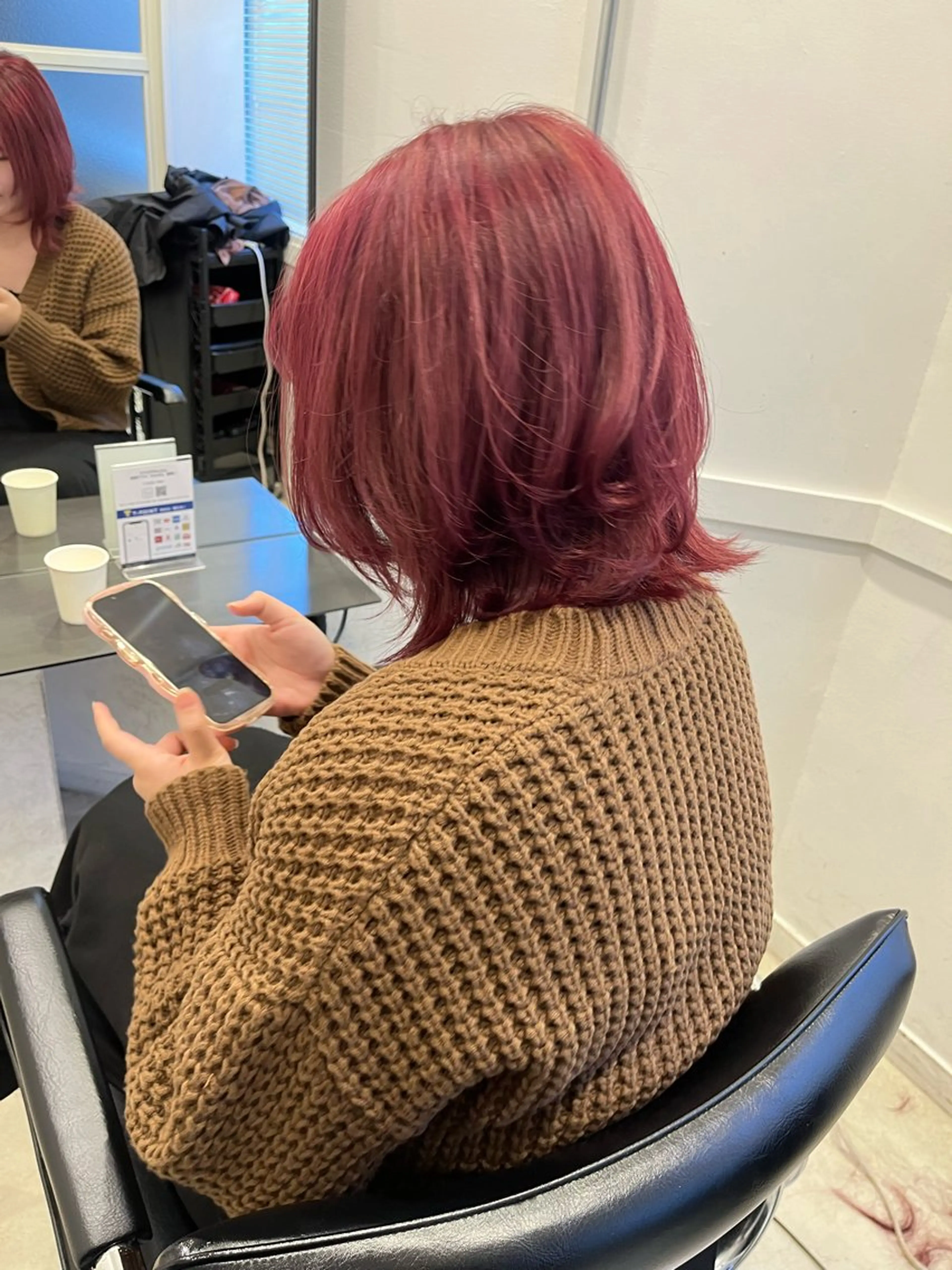 ミディアム カラー ブリーチ 透明感カラー ブリーチなしカラー 髪質改善 トリートメント 【ただの天才 🎨】のヘアスタイル