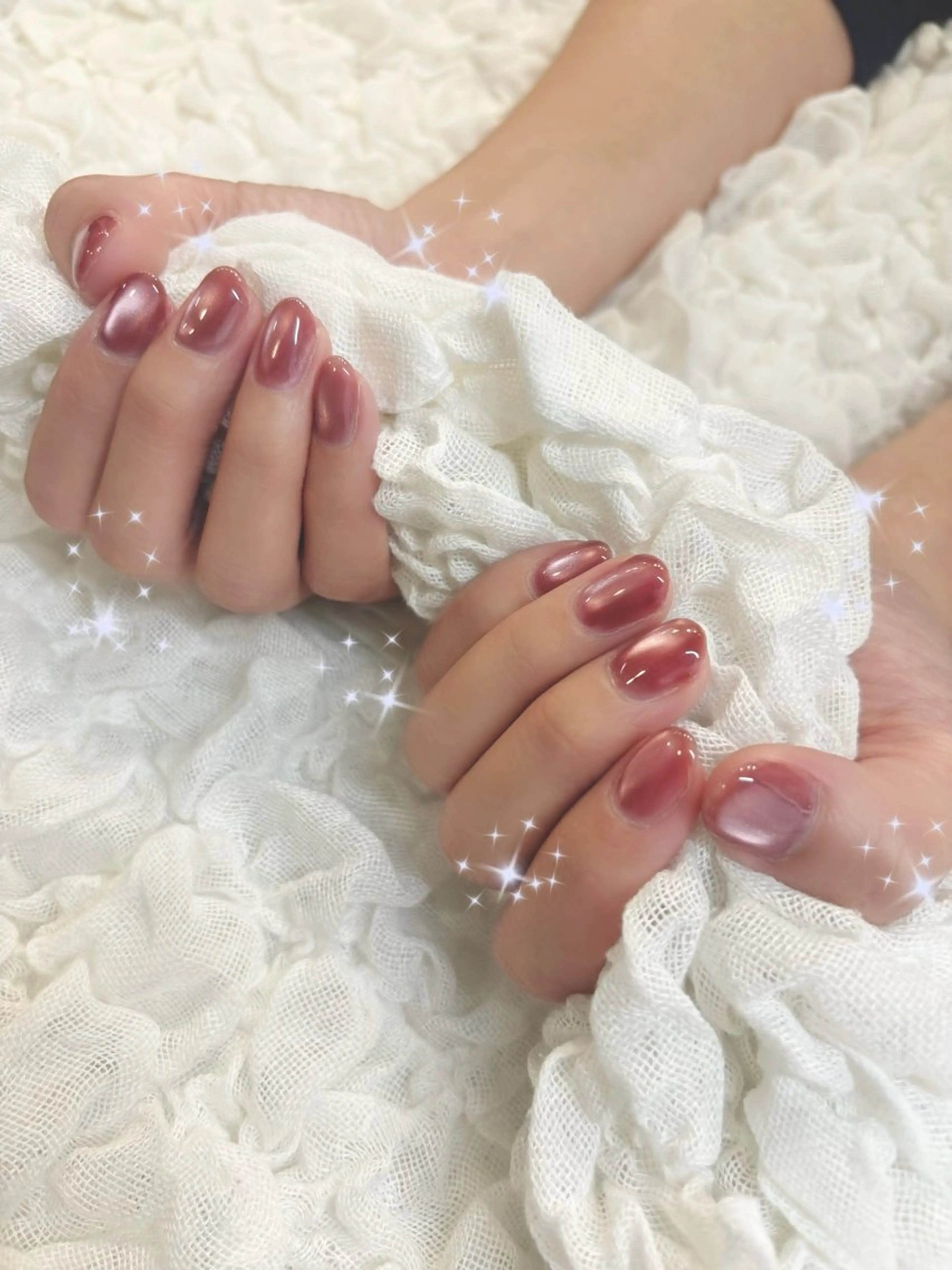 ネイル マグネットネイル ワンカラーネイル シンデレラサロン💅 ほみのネイルデザイン