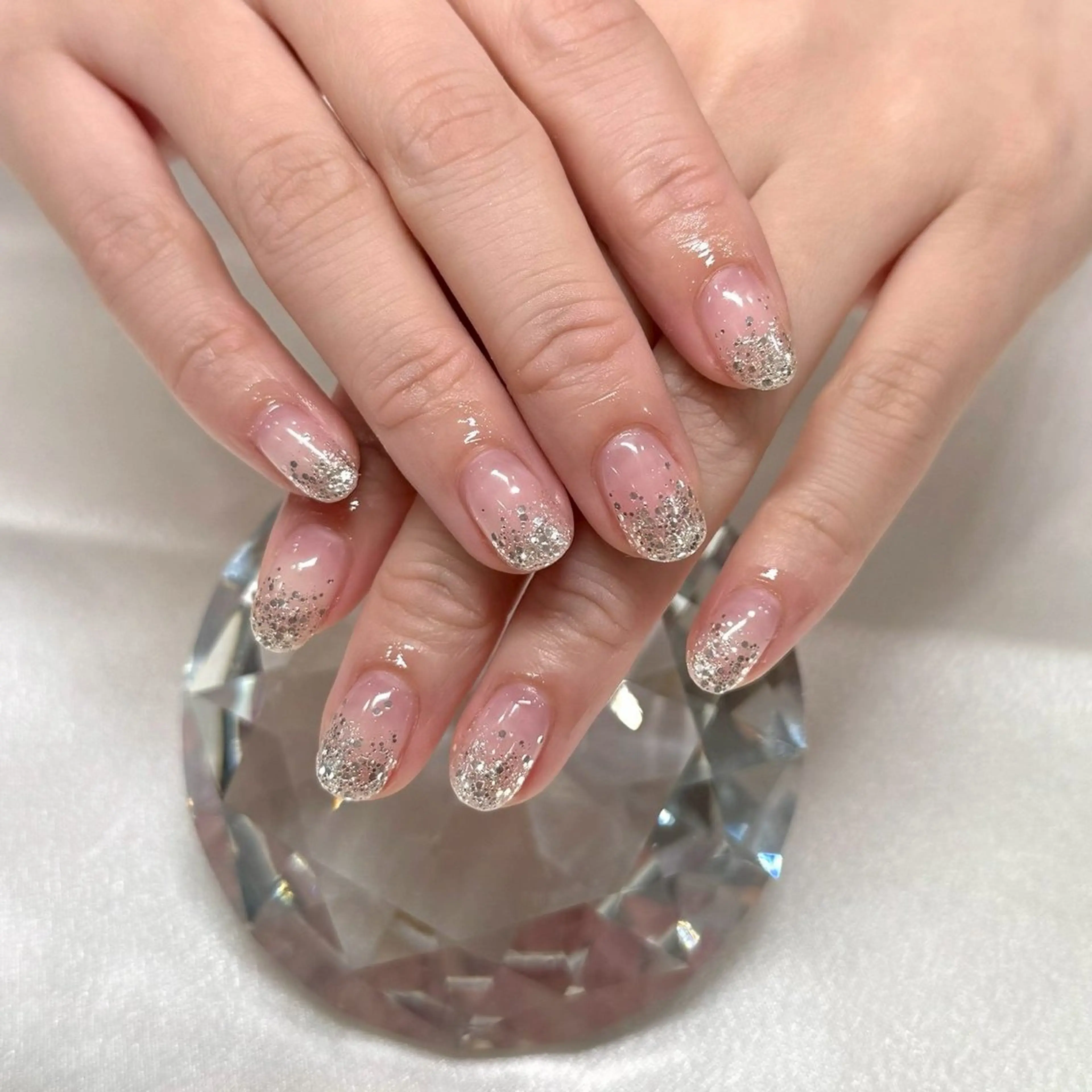 ネイル グラデーション ラメ(グリッター) ラメグラデーション LUNON竹ノ塚店 Rikoのネイルデザイン