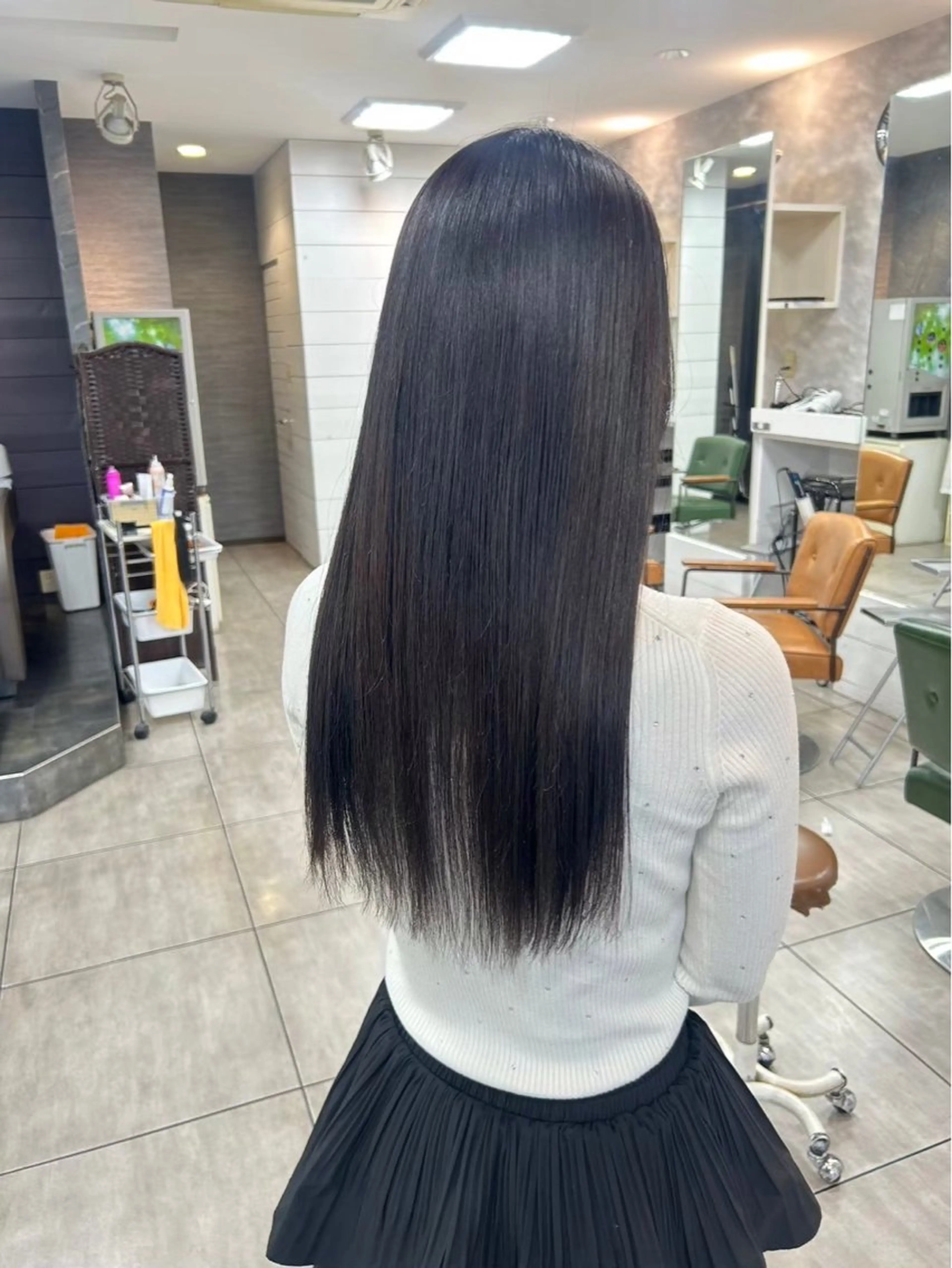 ロング カット 縮毛矯正 トリートメント 縮毛矯正✖髪質改善 仁木伸明のヘアスタイル