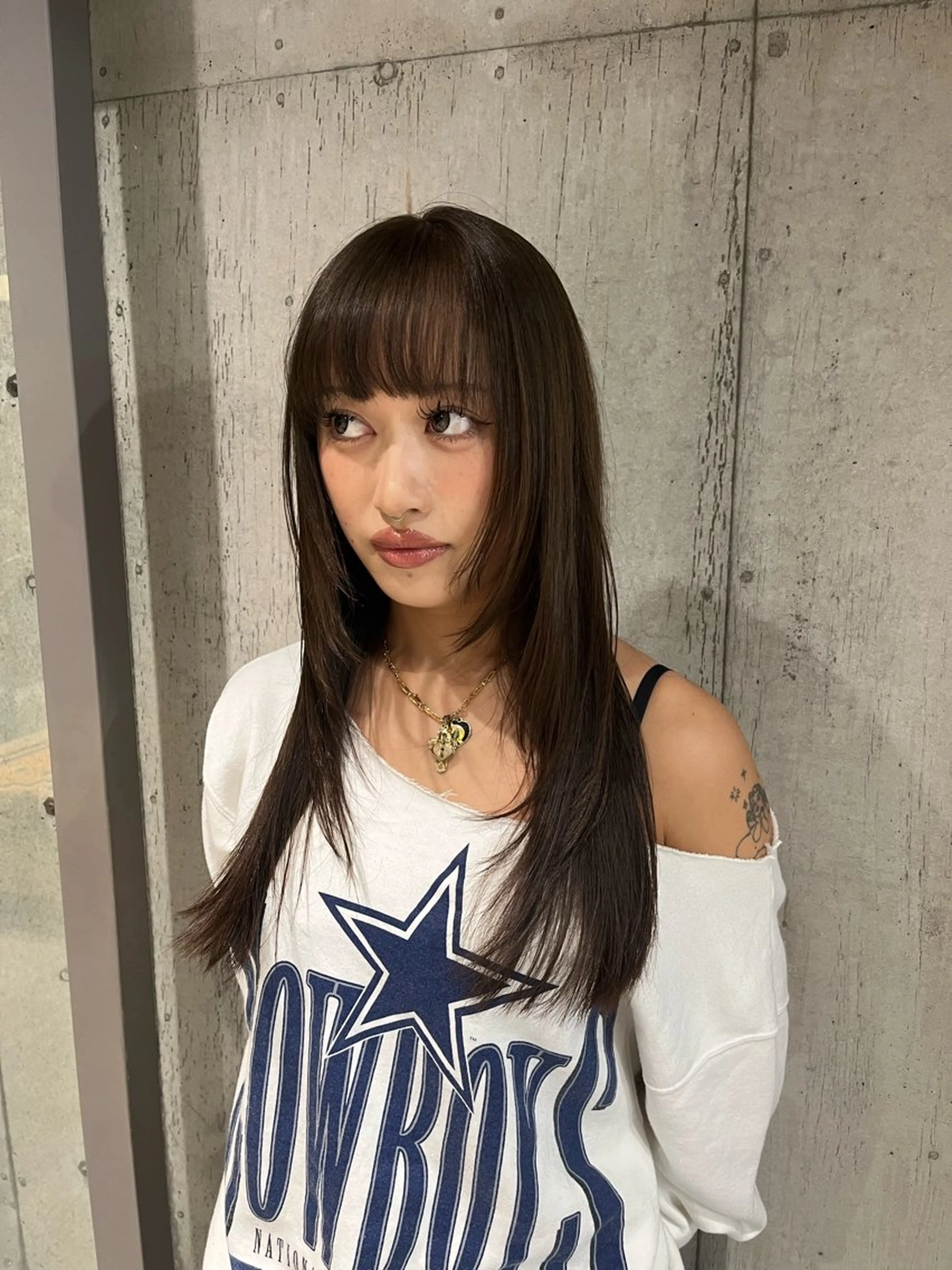 ロング カラー ヘアアレンジ カット ヘアカラー トリートメント ボブ×艶カラー 特化・リクト💥のヘアスタイル