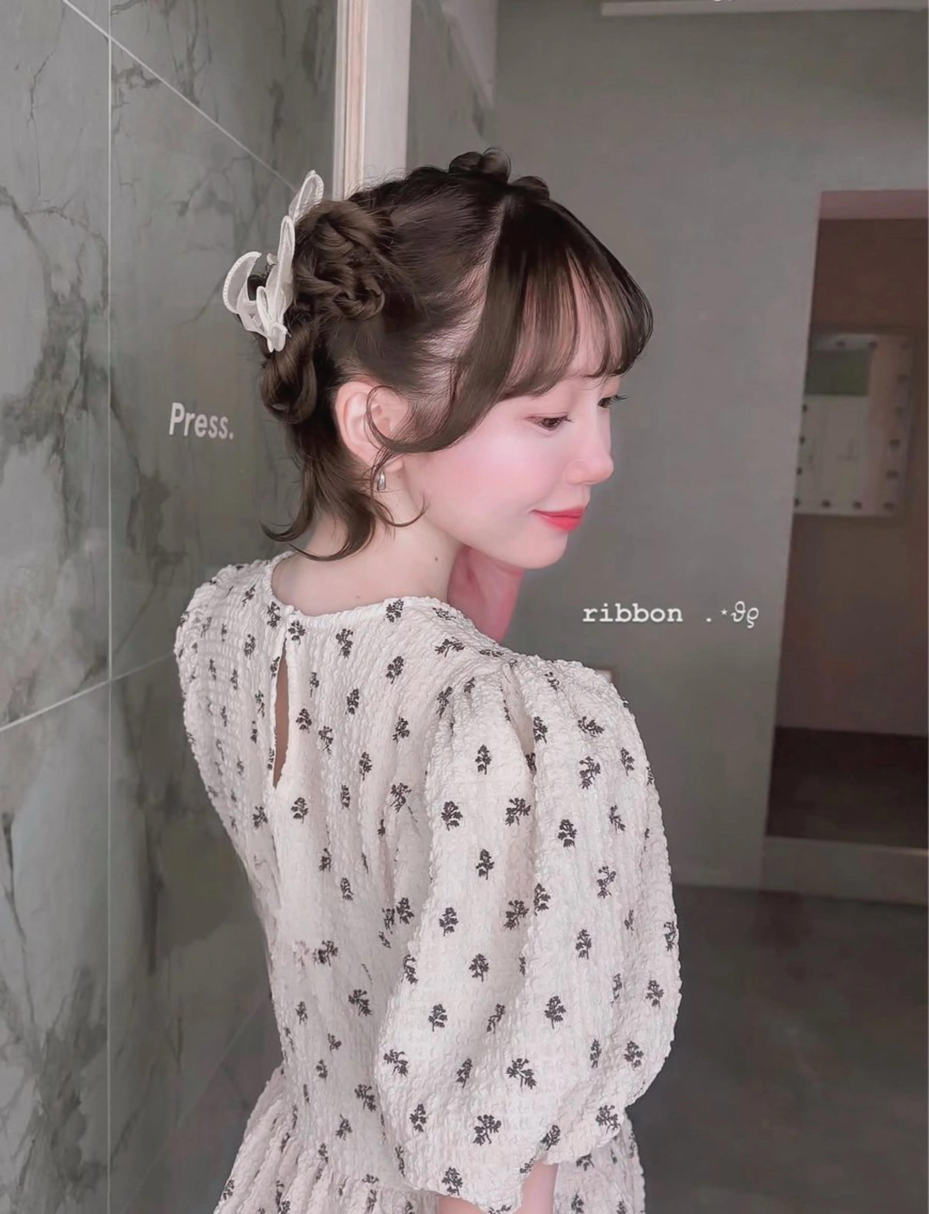 ミディアム momochan🍑 やわらかいボブ♡のヘアスタイル