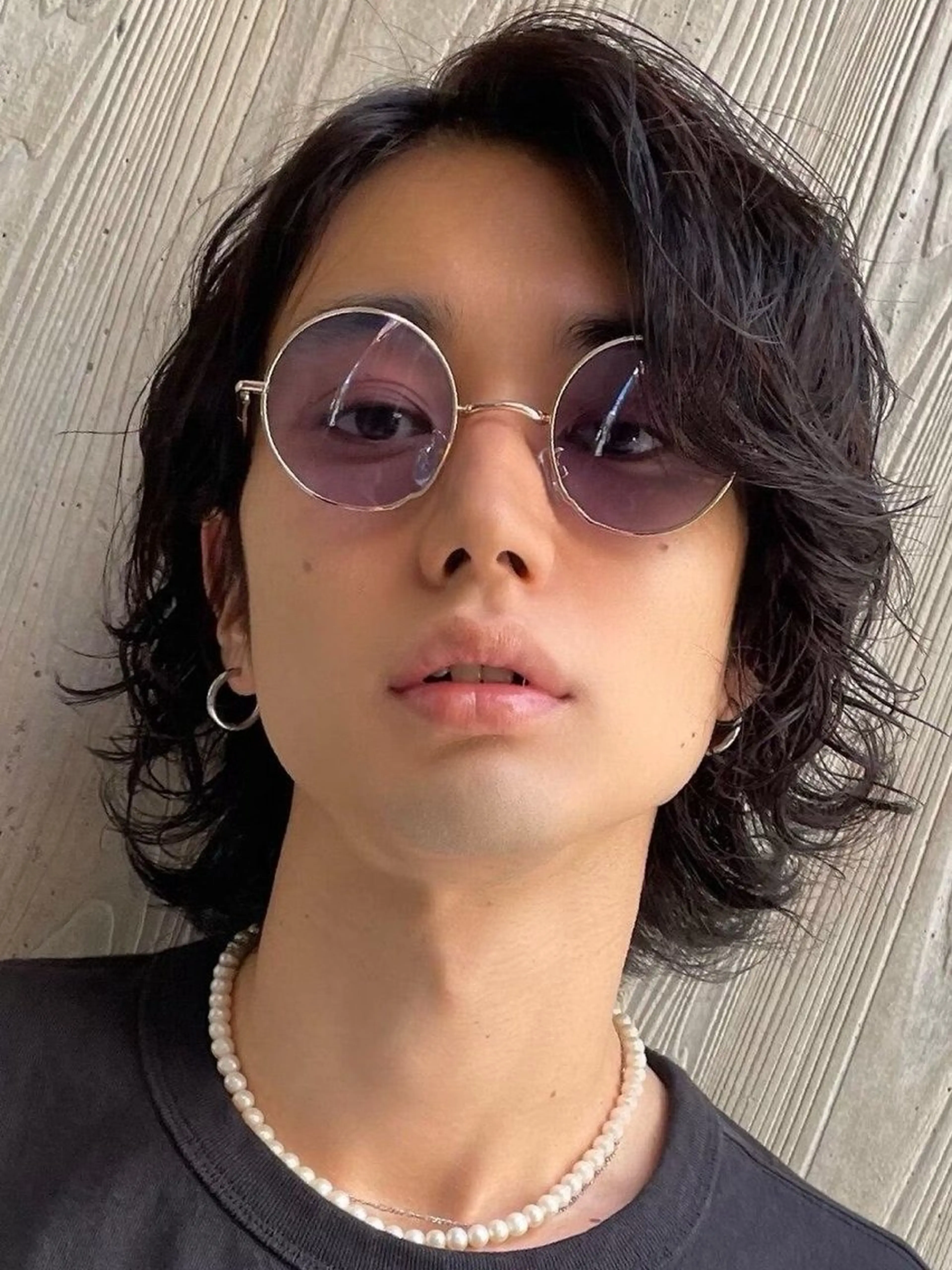 ミディアム メンズ 人見知りさんでも安心 奥田 里佳子のヘアスタイル