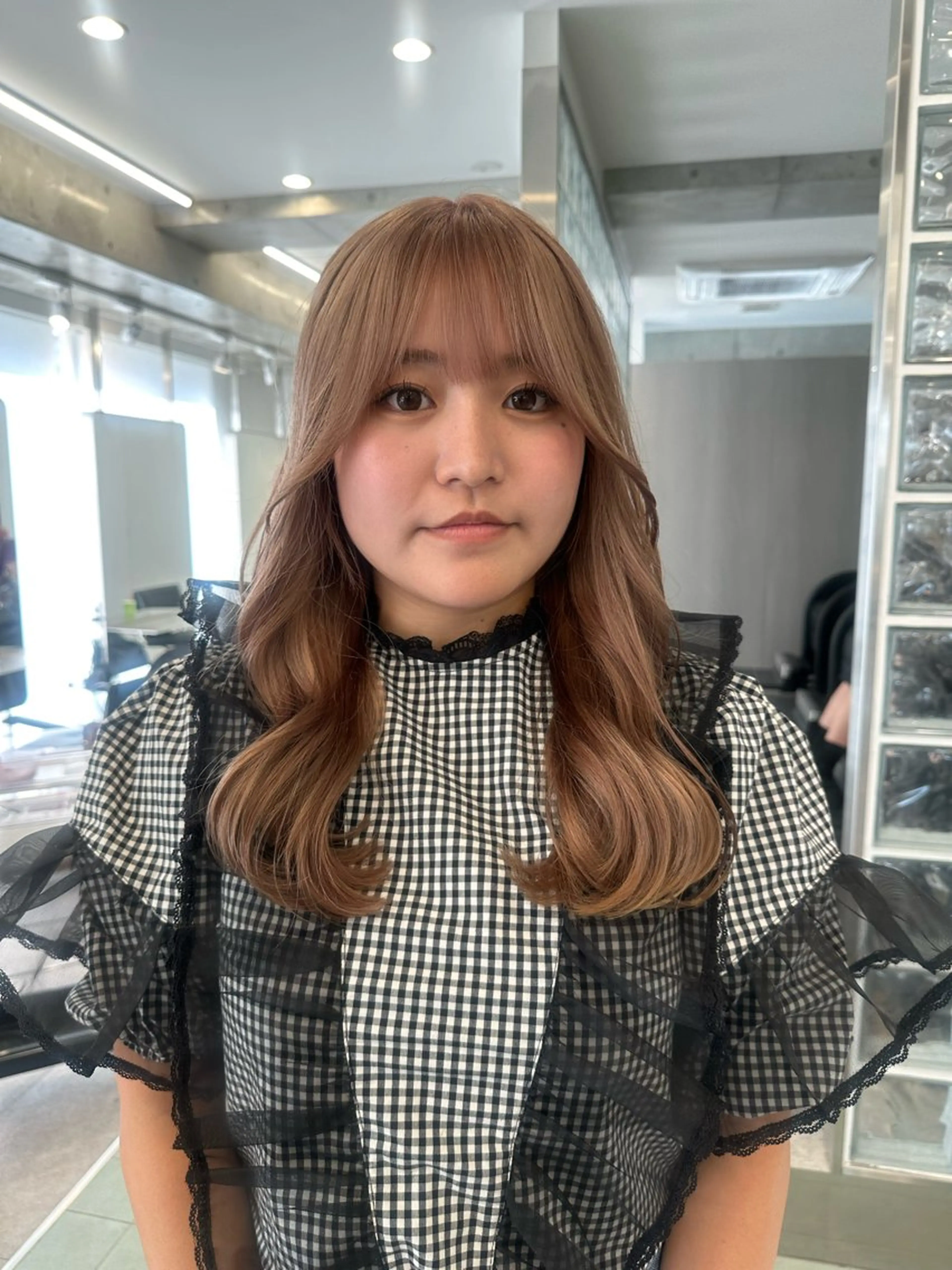 セミロング ミルクティーベージュ /ボブ/あげは🎀のヘアスタイル