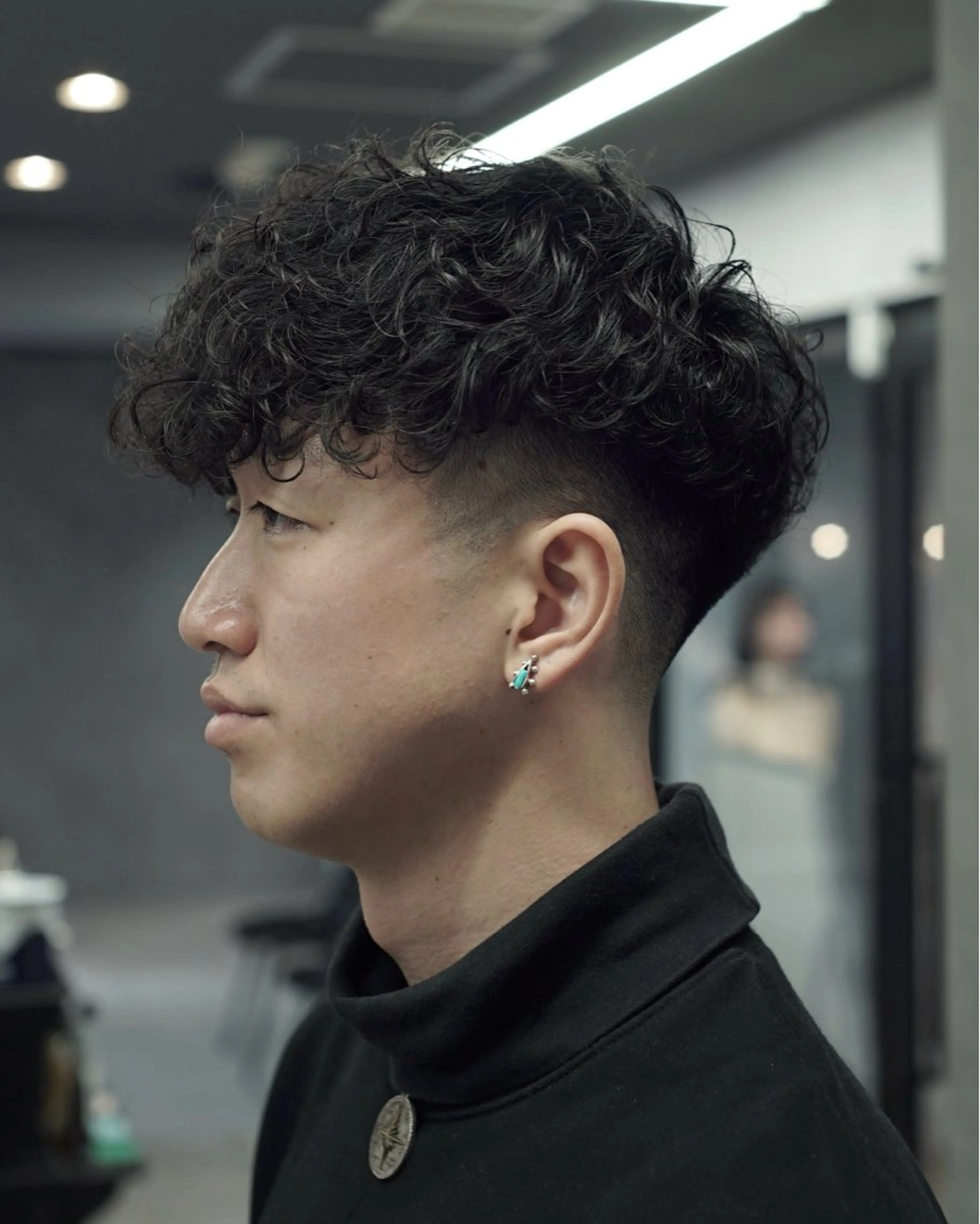 ショート パーマ メンズ カット パーマ GAKU /フェード /メンズ/難波のヘアスタイル