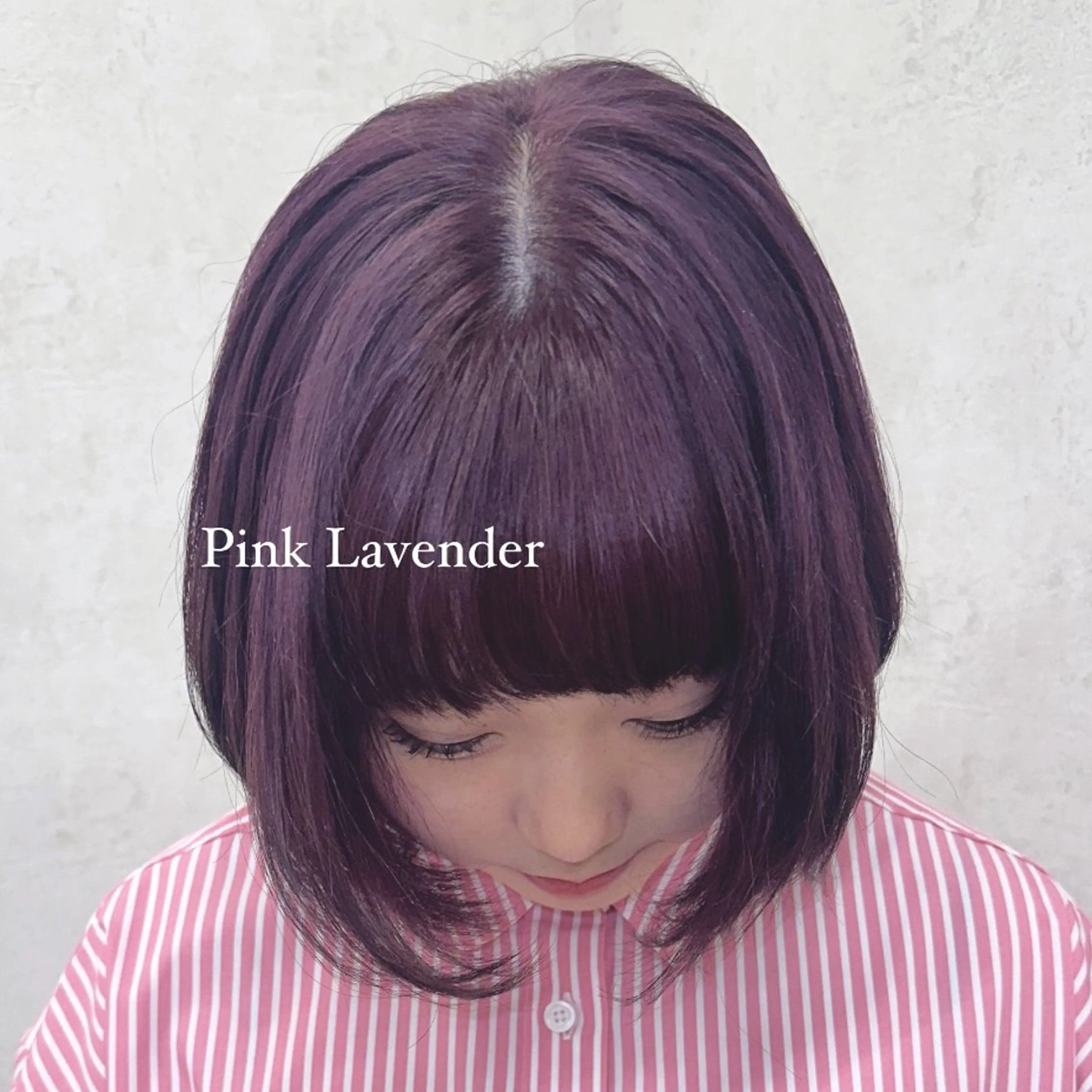 ミディアム カラー ヘアカラー トリートメント nanami ￤透明感￤ラベンダーのヘアスタイル