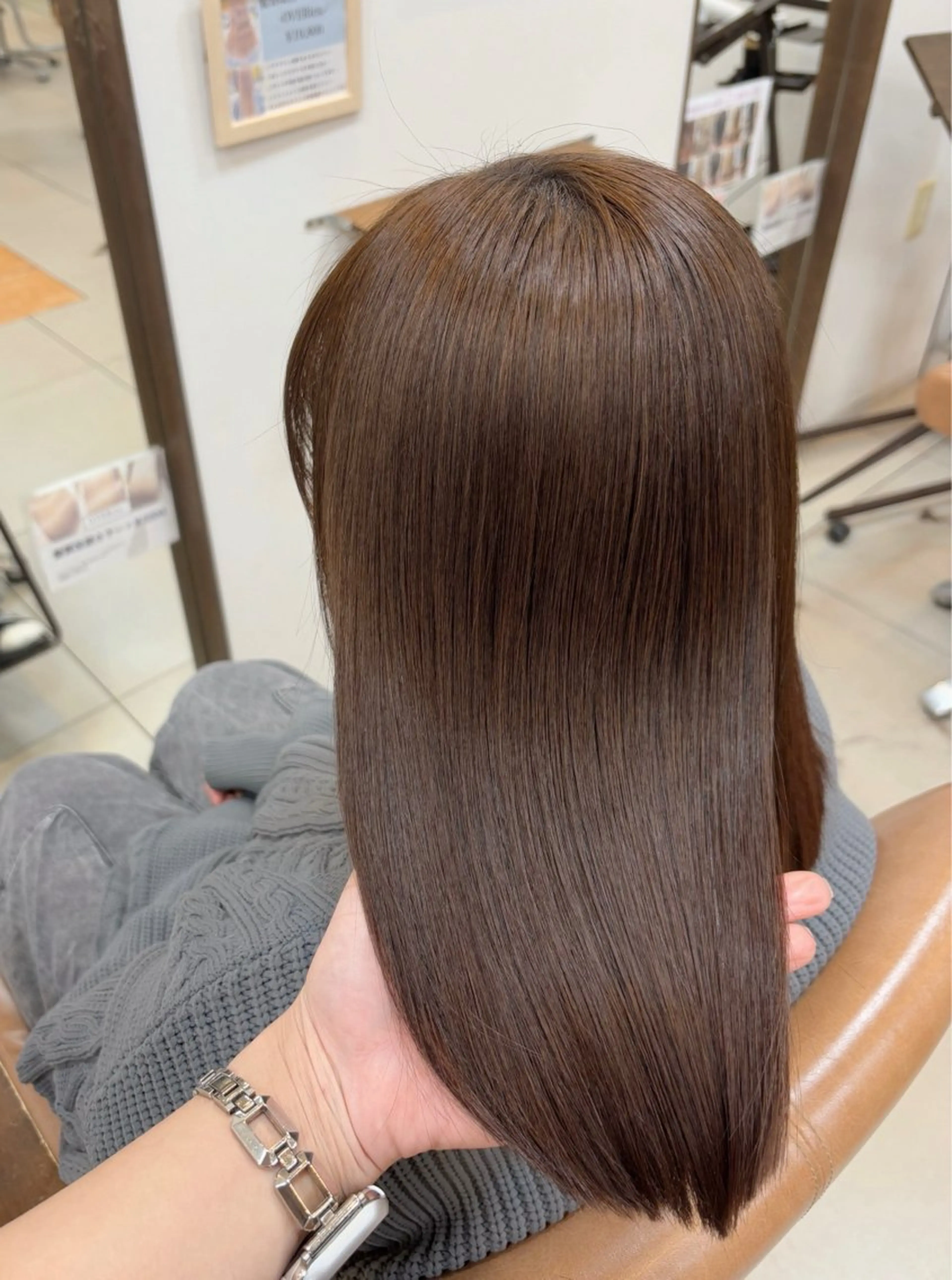 ミディアム カラー ブラウンカラー 髪質改善 トリートメント カット ヘアカラー トリートメント 頭皮×髪質改善 透明感カラー💎中村のヘアスタイル