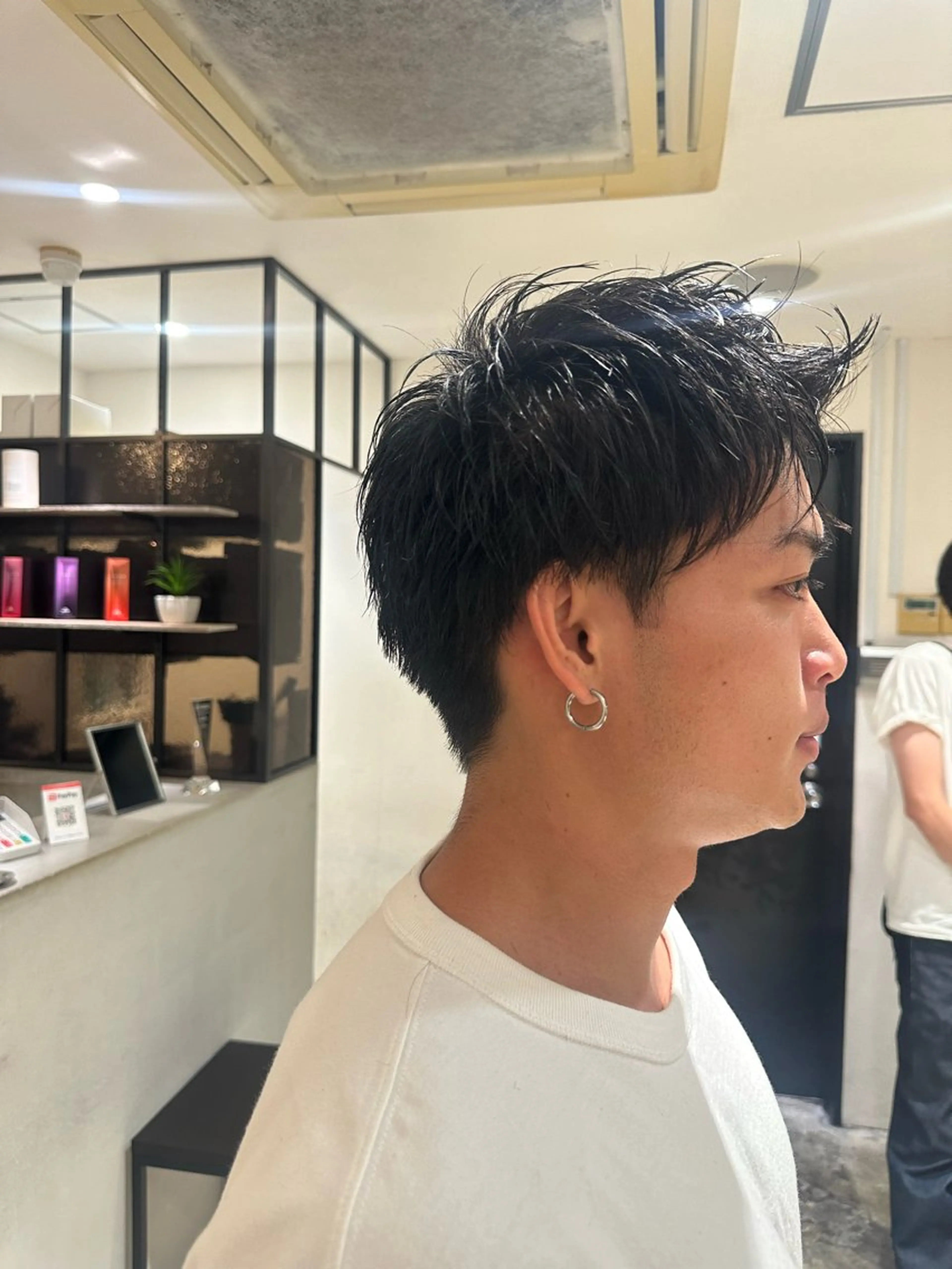 メンズ メンズ韓国風 メンズパーマ さかもと りくのヘアスタイル