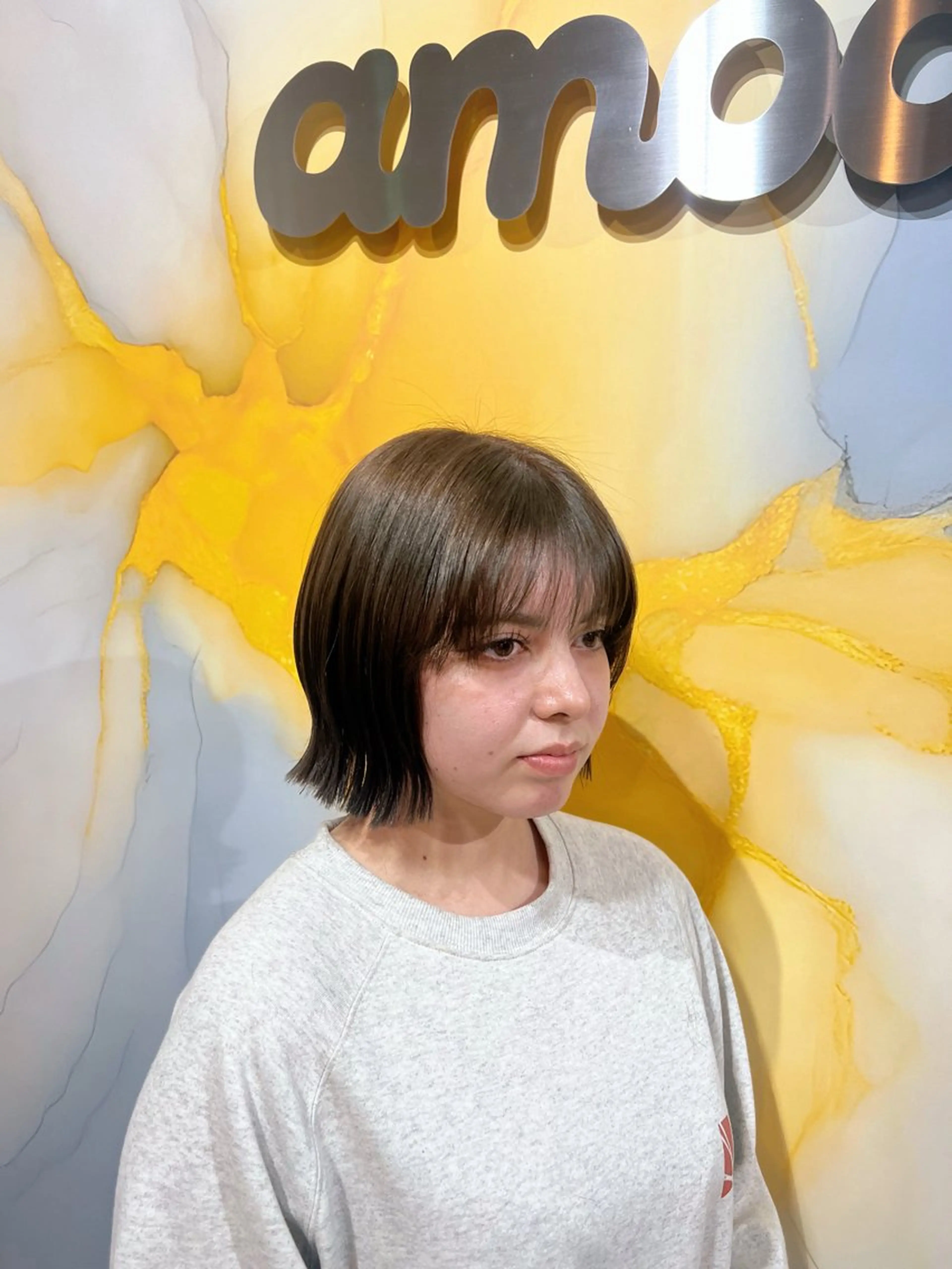 ショート ボブ amoa所属・野沢 亜美のヘアスタイル