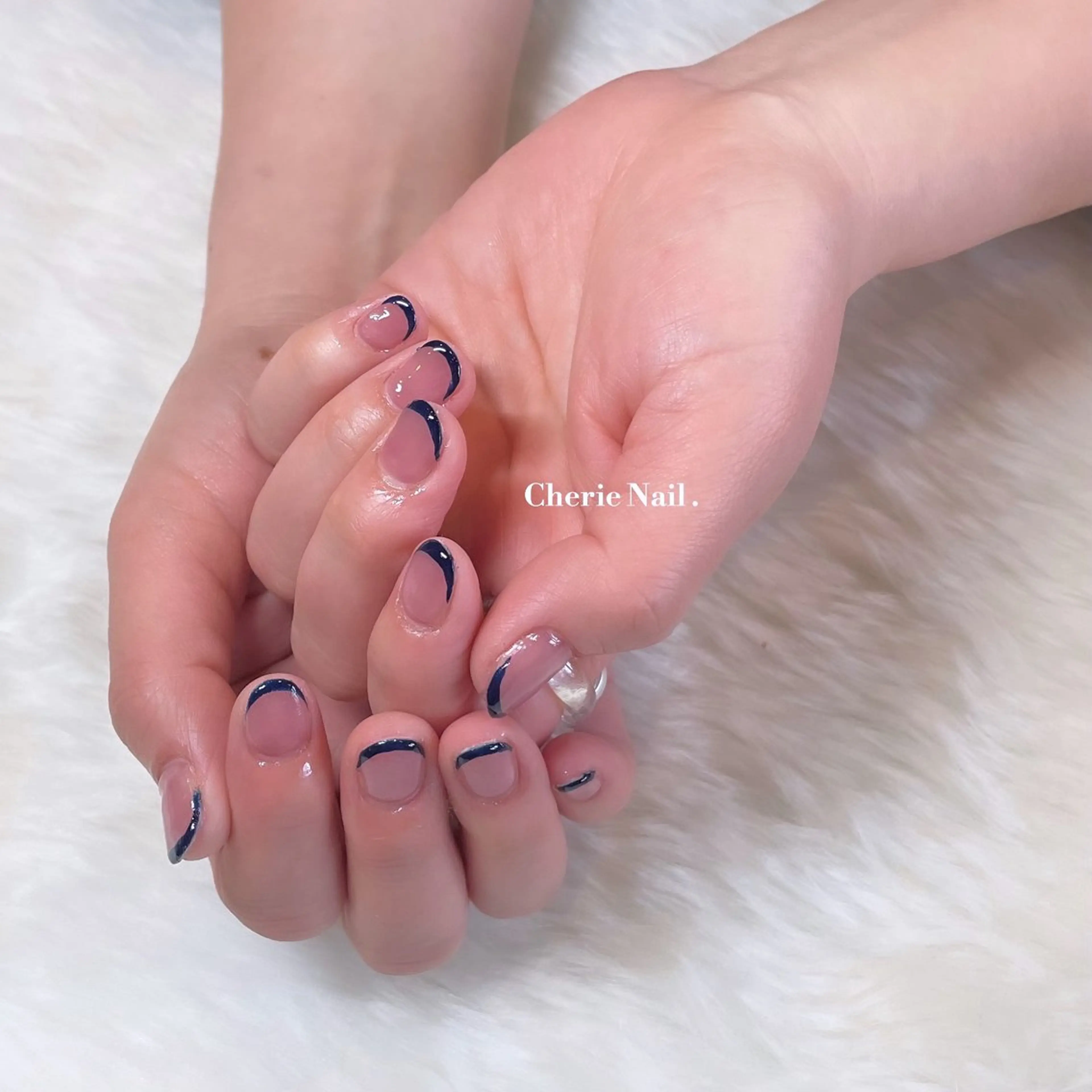 ネイル フレンチネイル ハンドネイル Cherie Nailのネイルデザイン