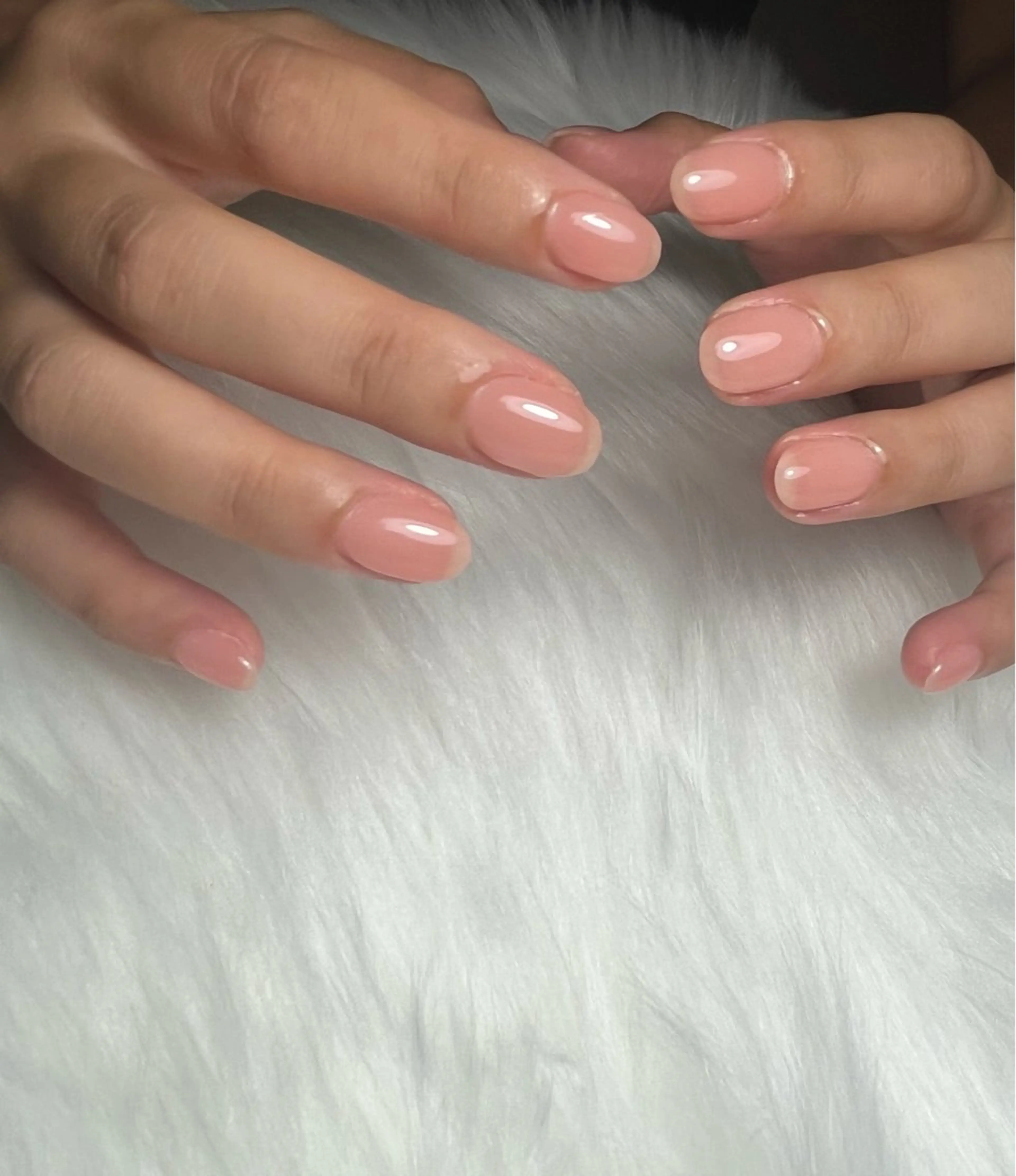 【ワンカラーネイル】オフケア込みの写真